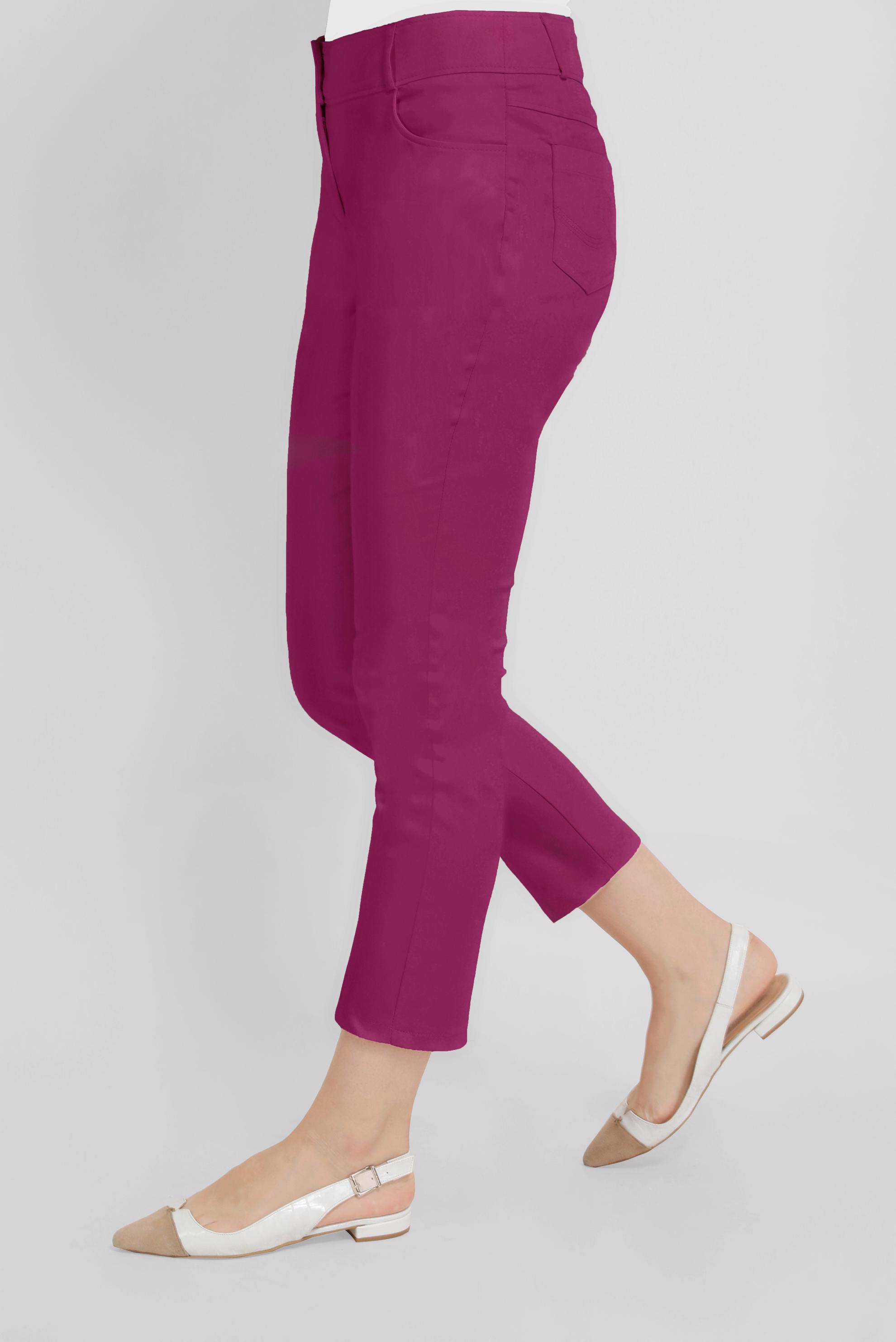 Tesettür giyim FUŞYA PAMUKLU DAR PAÇA PANTOLON 70173 