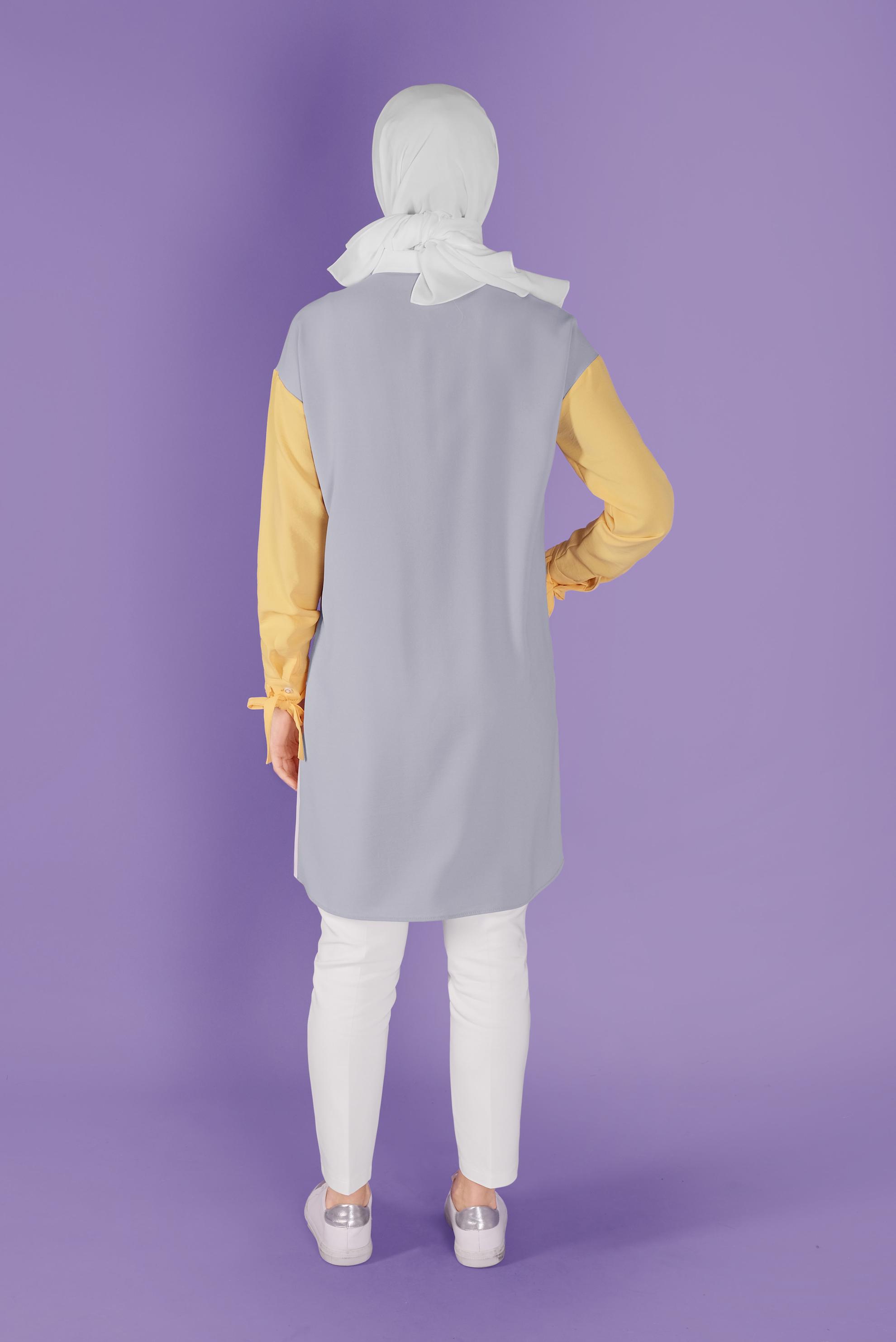 Tesettür giyim BEYAZ YÜKSEK BEL KLASİK PANTOLON 70179