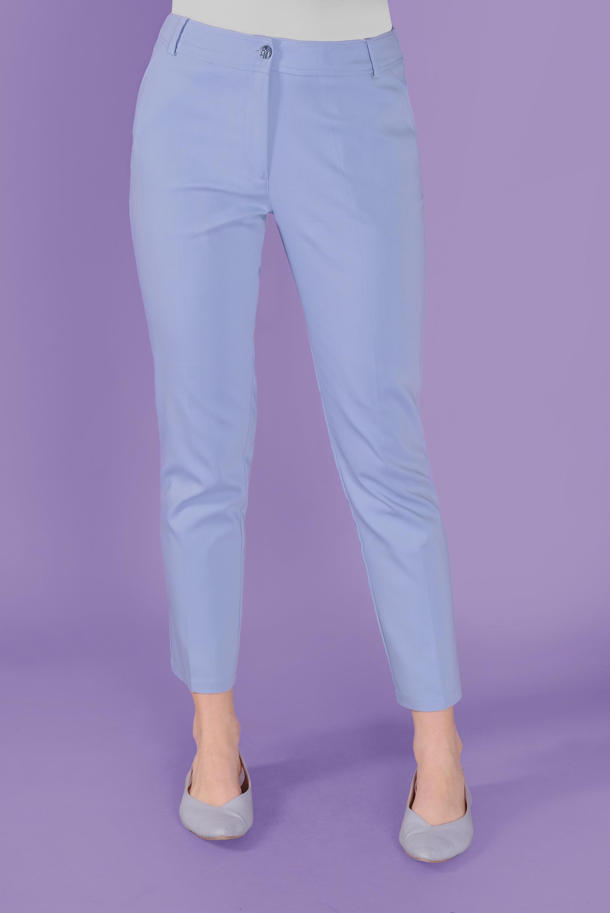 Tesettür giyim MAVİ YÜKSEK BEL KLASİK PANTOLON 70179