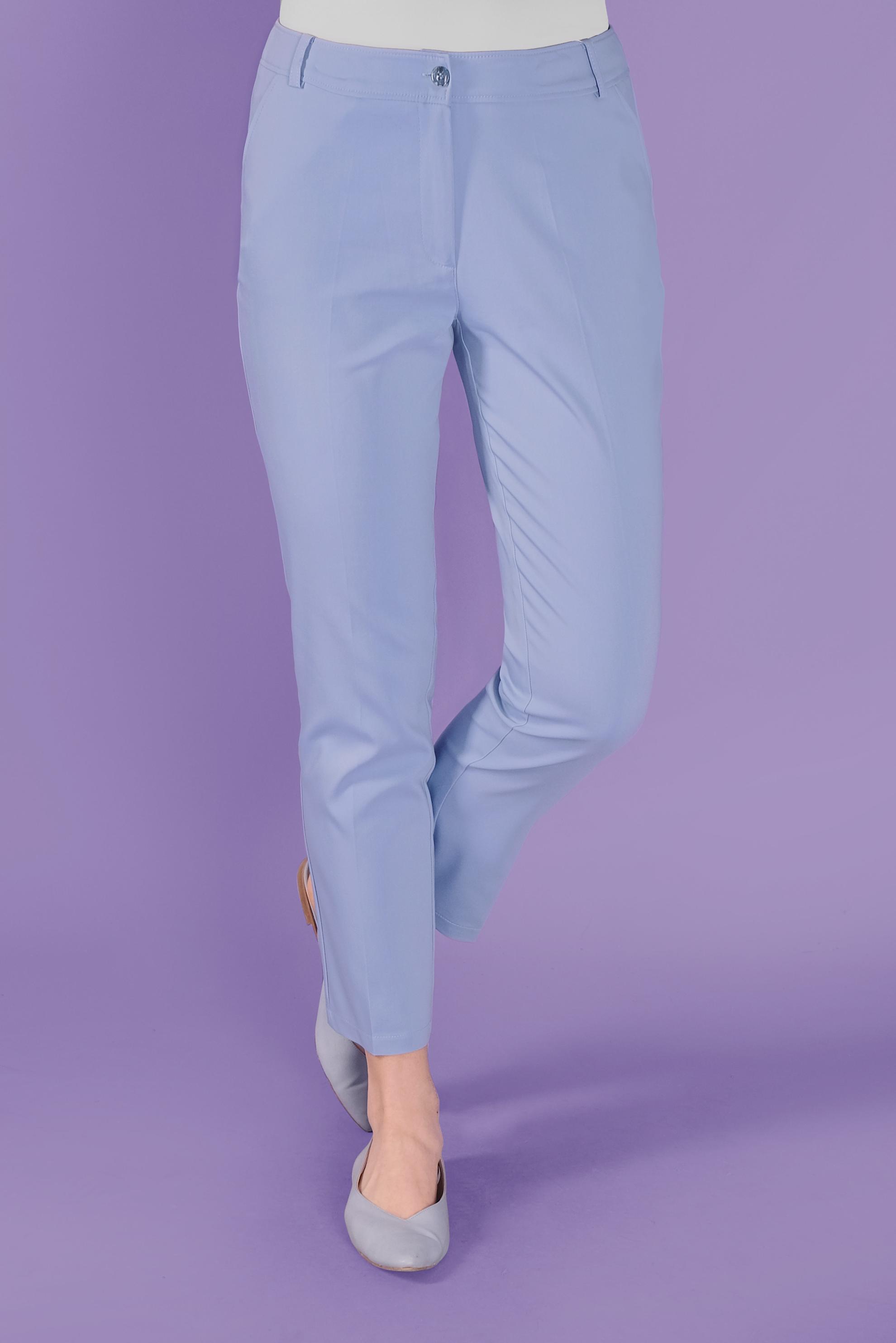 Tesettür giyim MAVİ YÜKSEK BEL KLASİK PANTOLON 70179