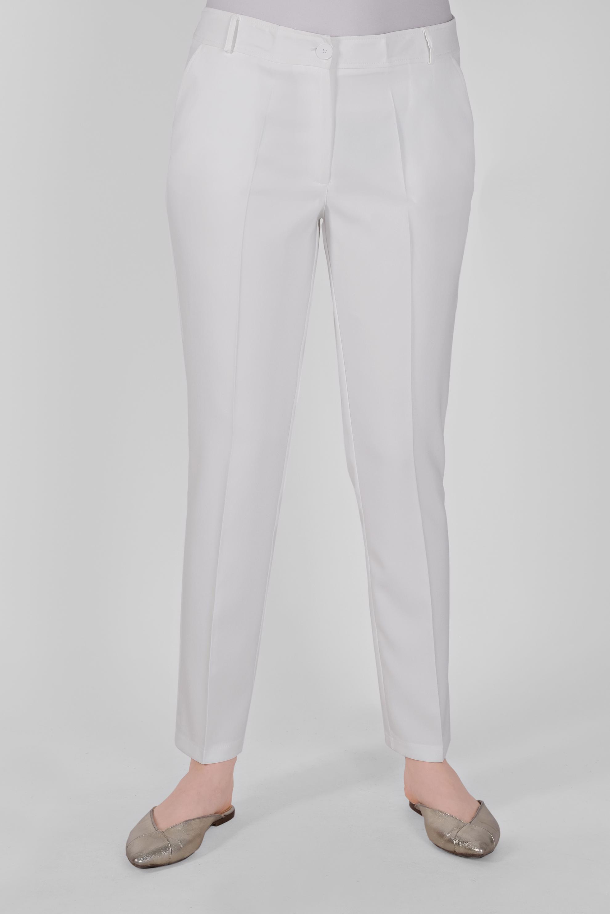 Tesettür giyim BEYAZ ARA BEL PANTOLON 70182 