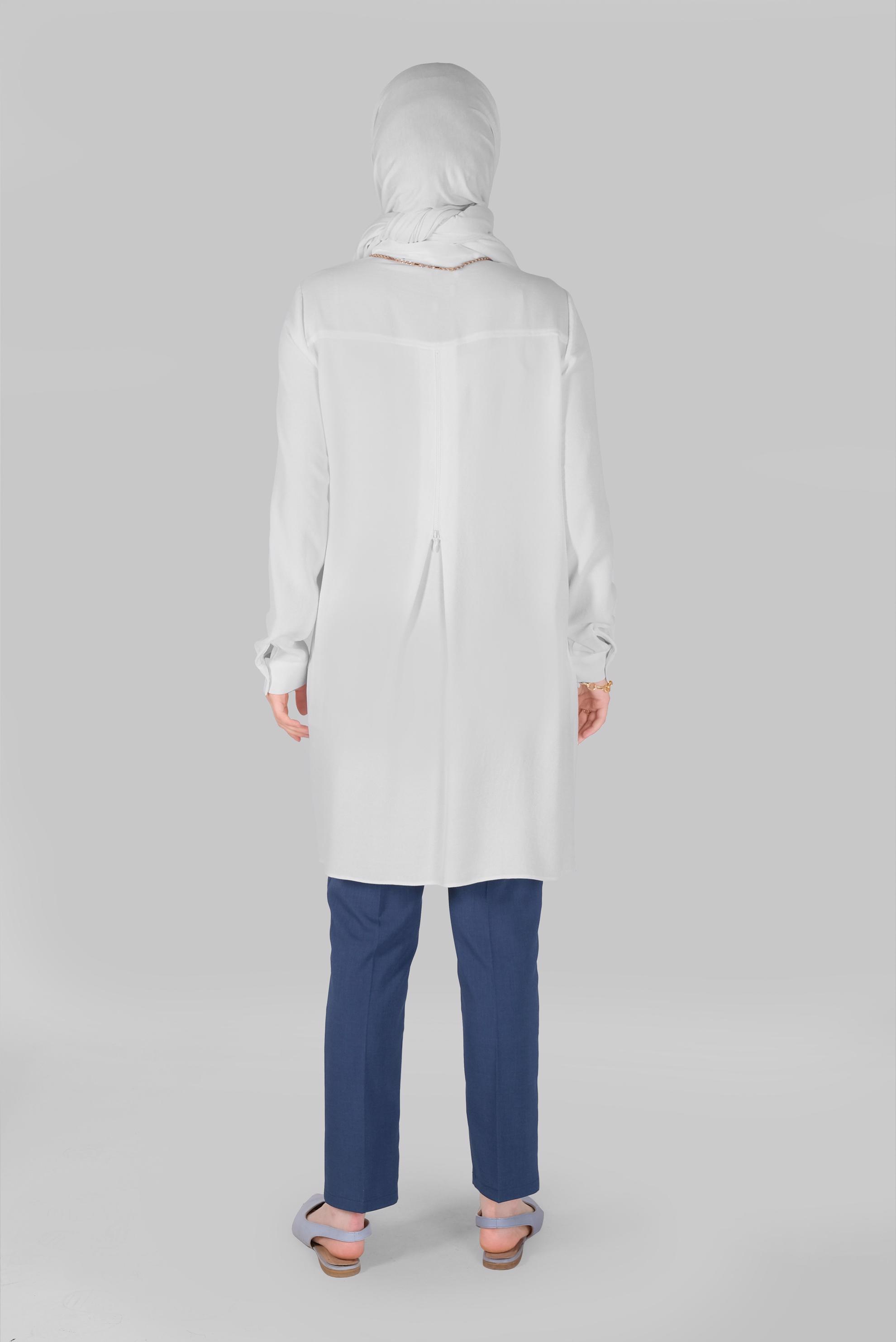 Tesettür giyim LACİVERT ARA BEL PANTOLON 70182 