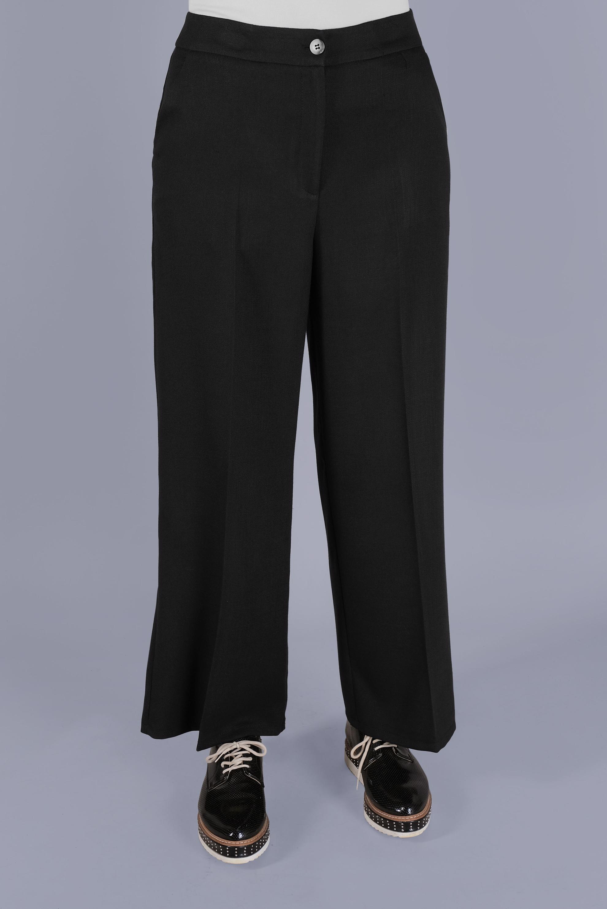 Tesettür giyim SİYAH BOL PAÇA PANTOLON 70184 