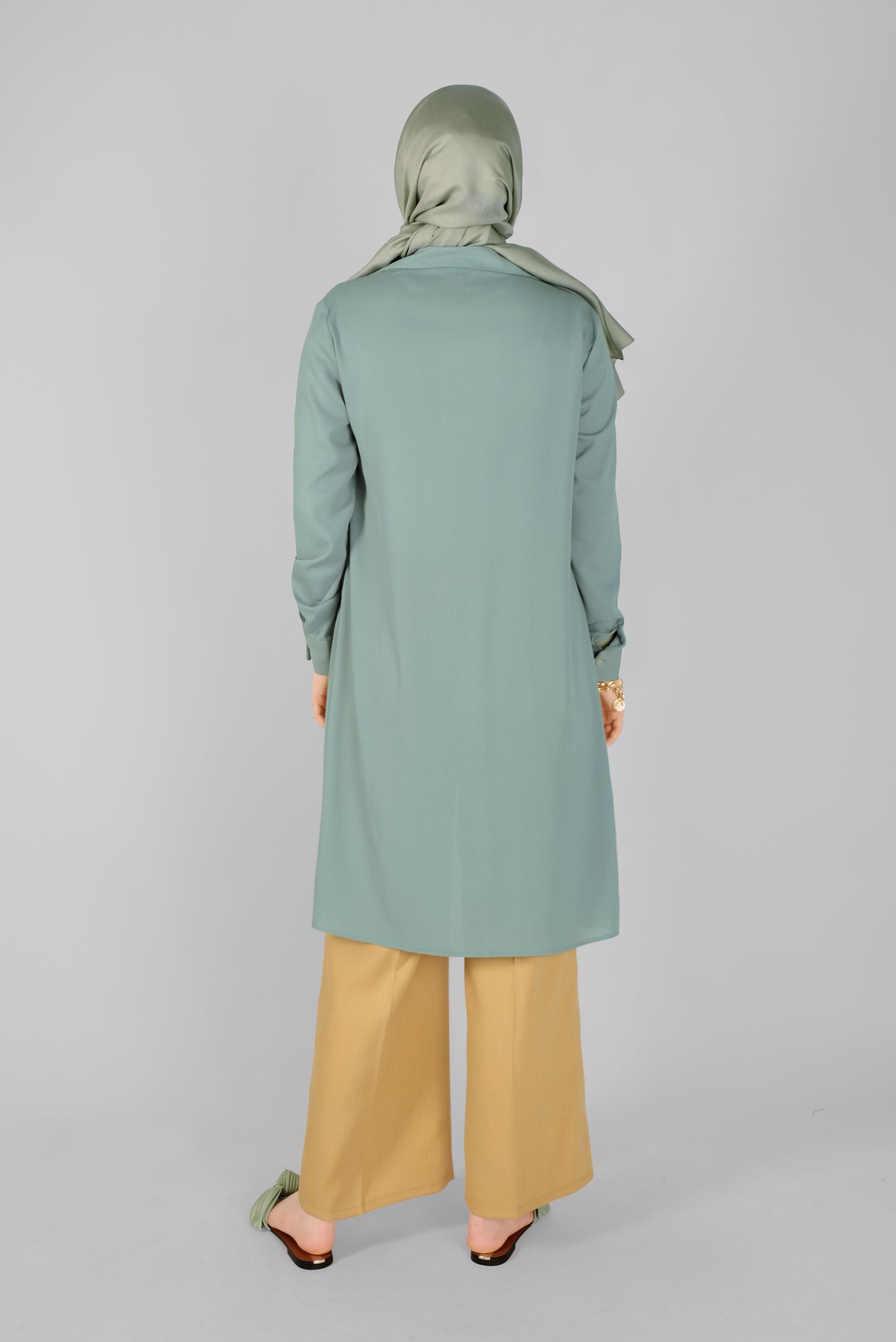 Tesettür giyim SARI BOL PAÇA PANTOLON 70184 