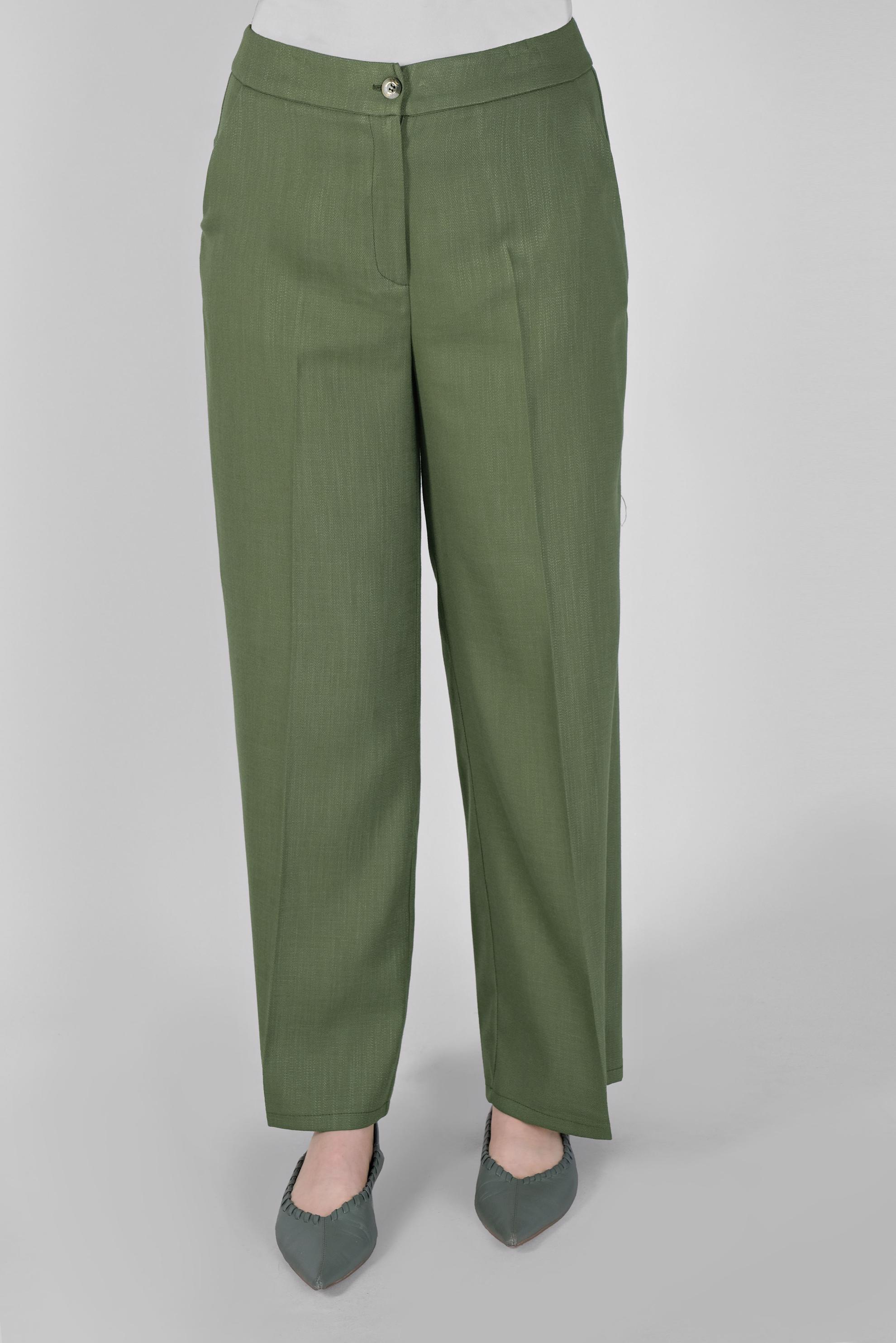 Tesettür giyim HAKİ BOL PAÇA PANTOLON 70184 