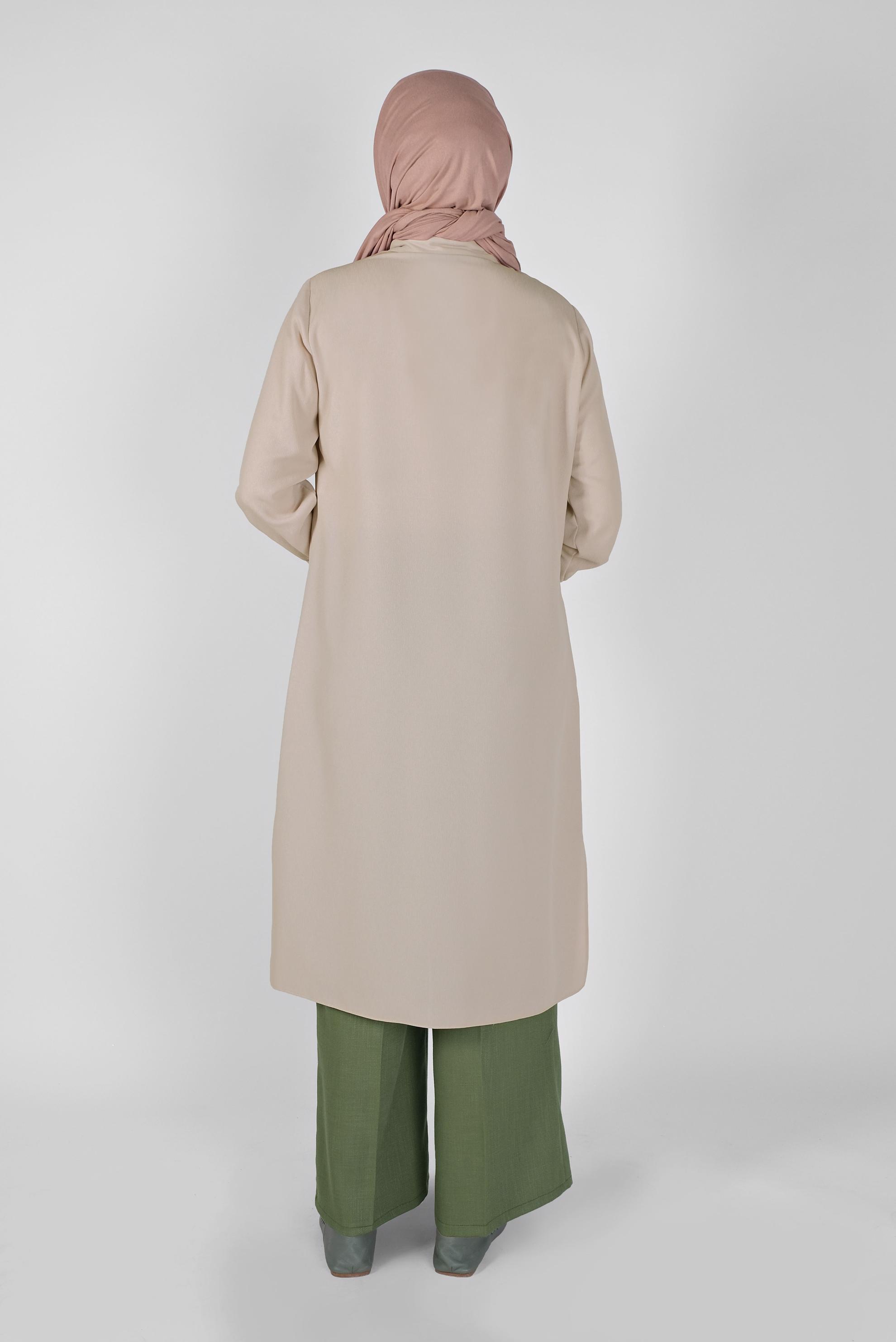 Tesettür giyim HAKİ BOL PAÇA PANTOLON 70184 