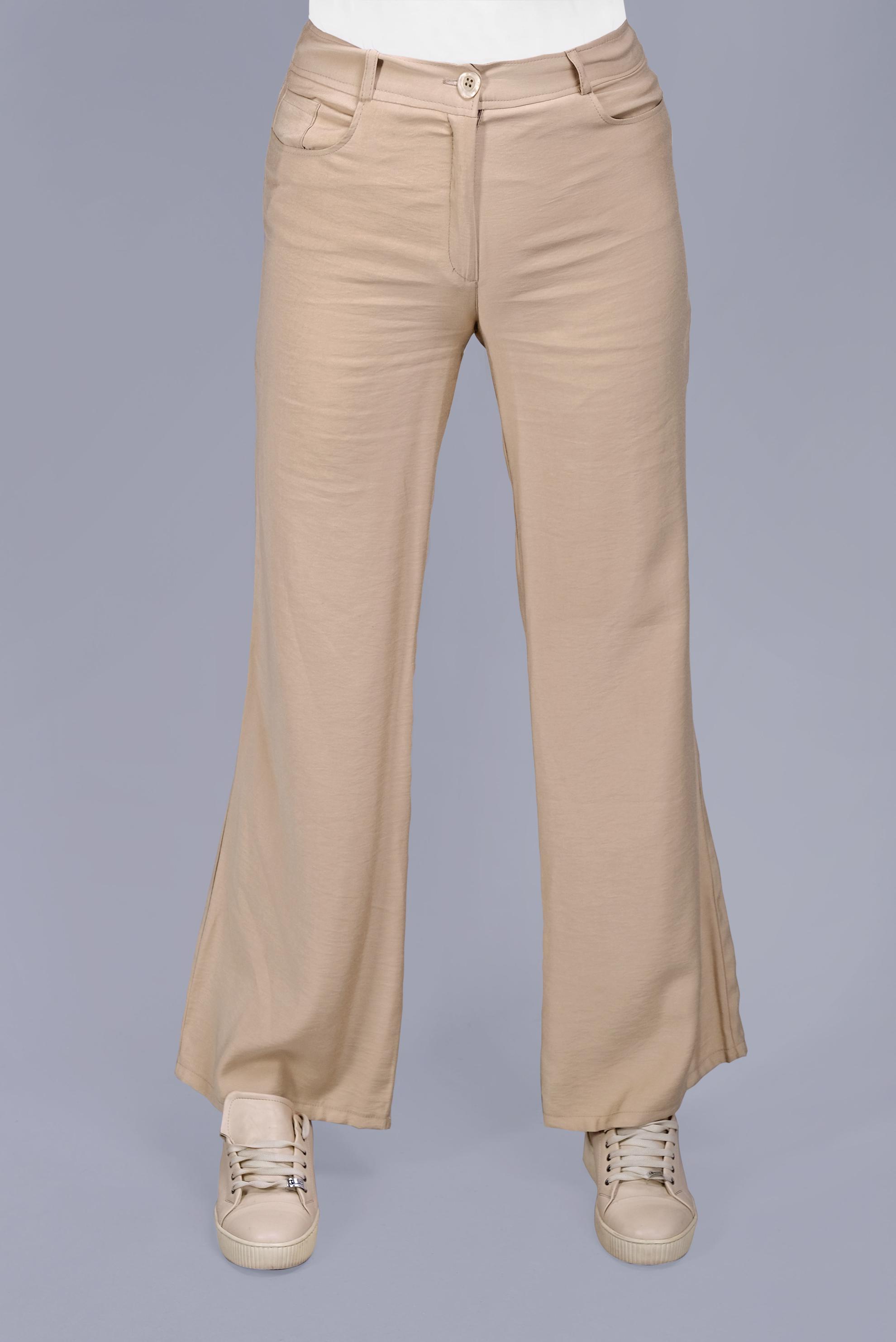 Tesettür giyim KAHVE ARABEL İSPANYOL PAÇA  PANTOLON 70185 