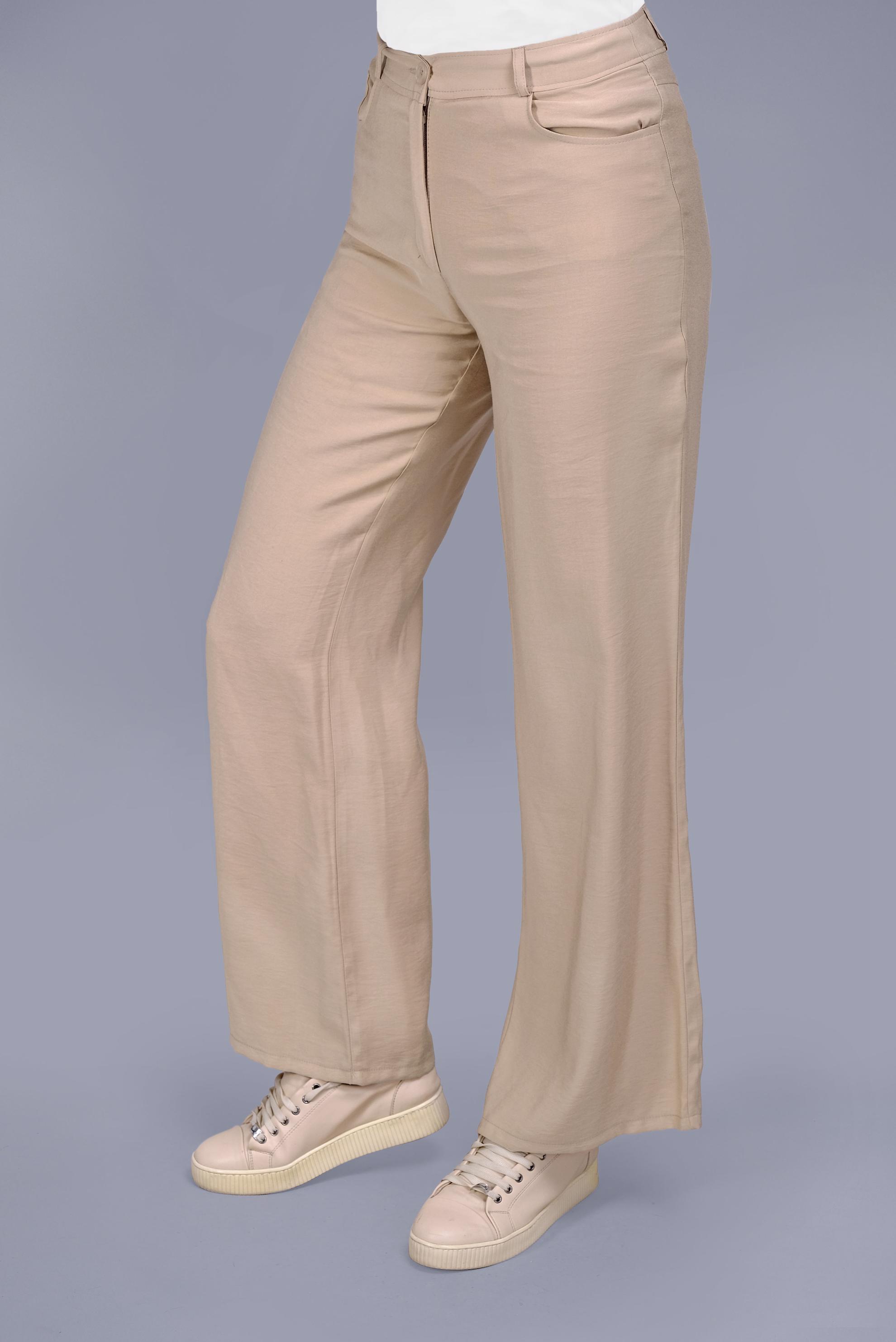 Tesettür giyim KAHVE ARABEL İSPANYOL PAÇA  PANTOLON 70185 