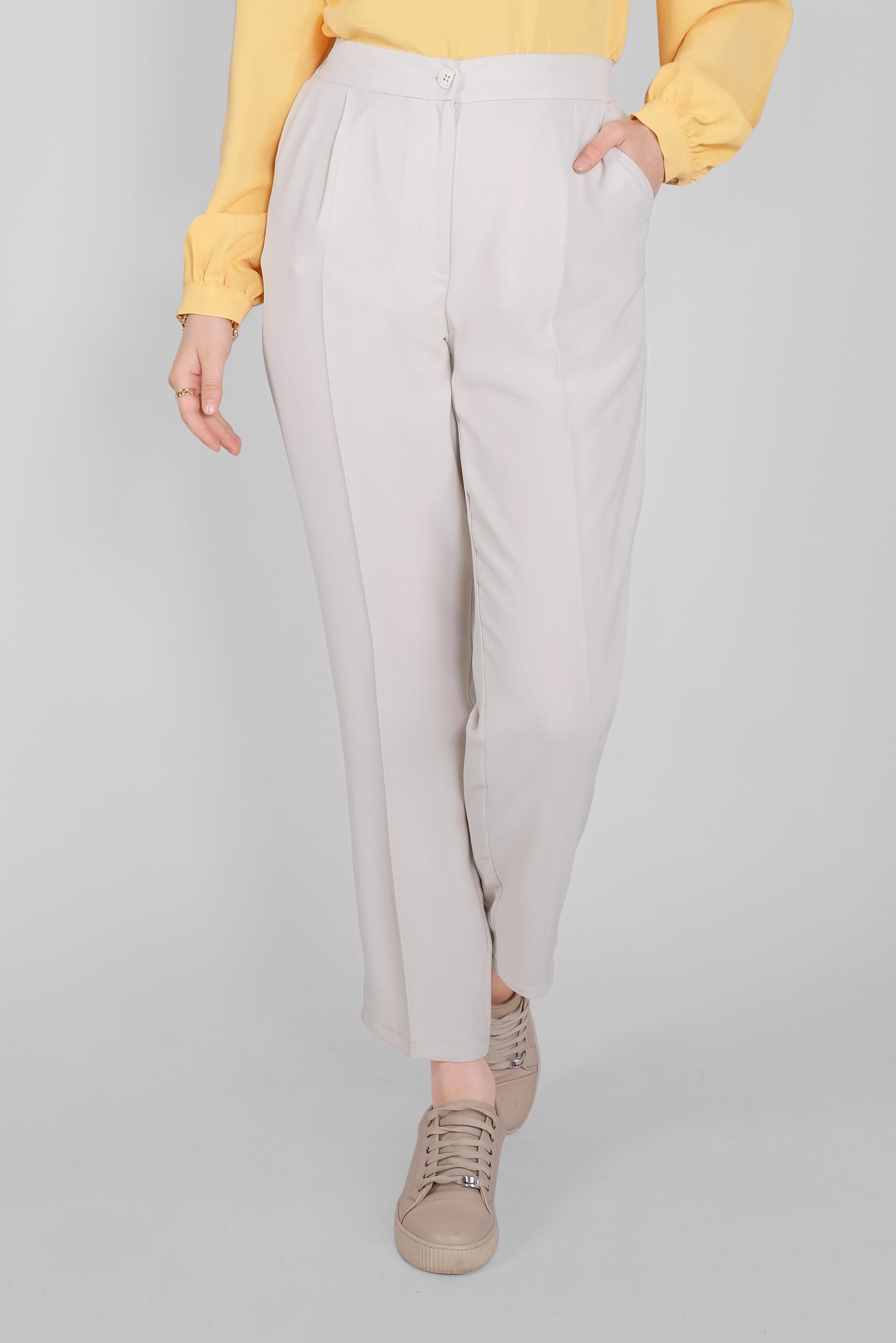 Tesettür giyim BEJ  HAVUÇ PANTOLON 70186 