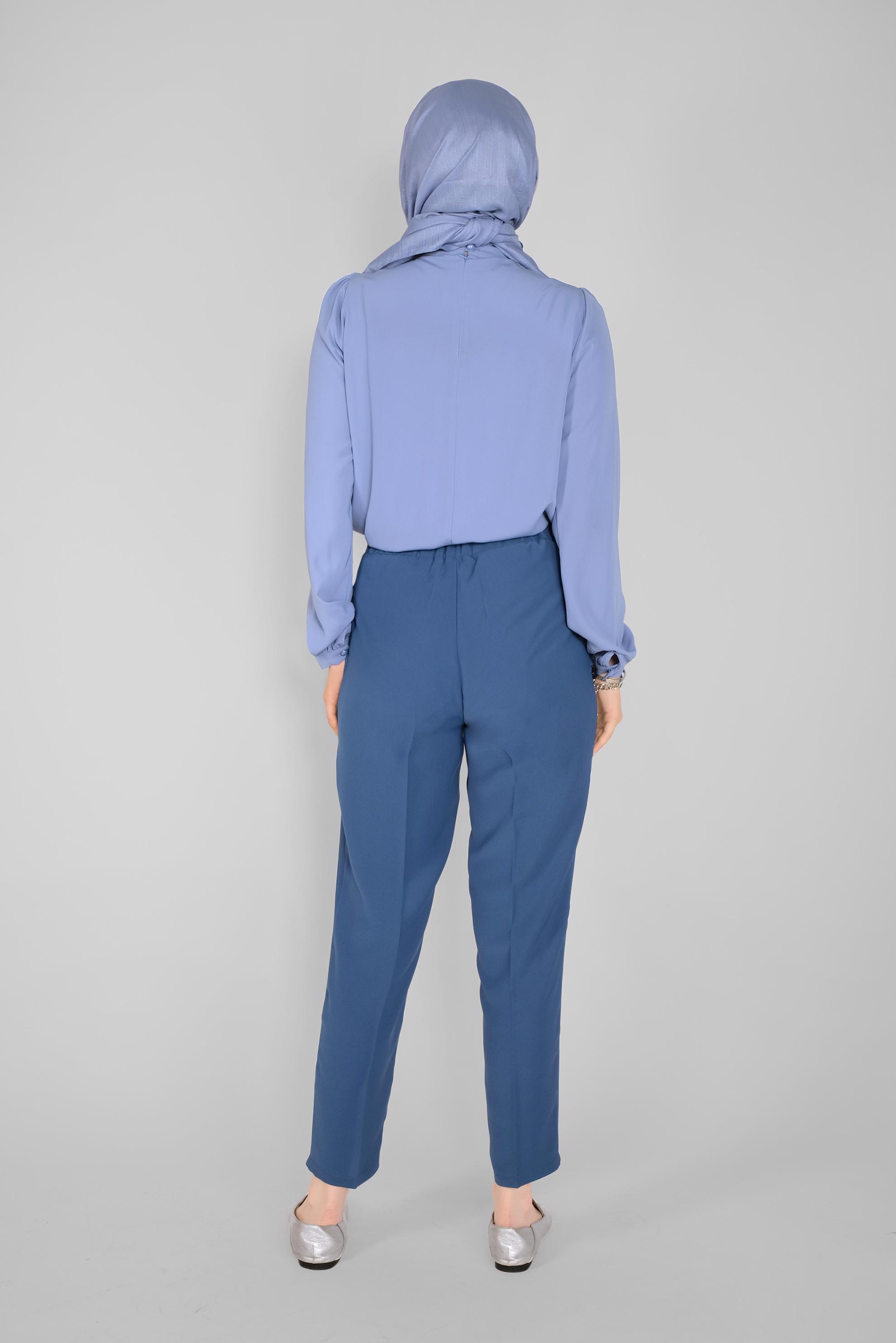 Tesettür giyim LACİVERT  HAVUÇ PANTOLON 70186 