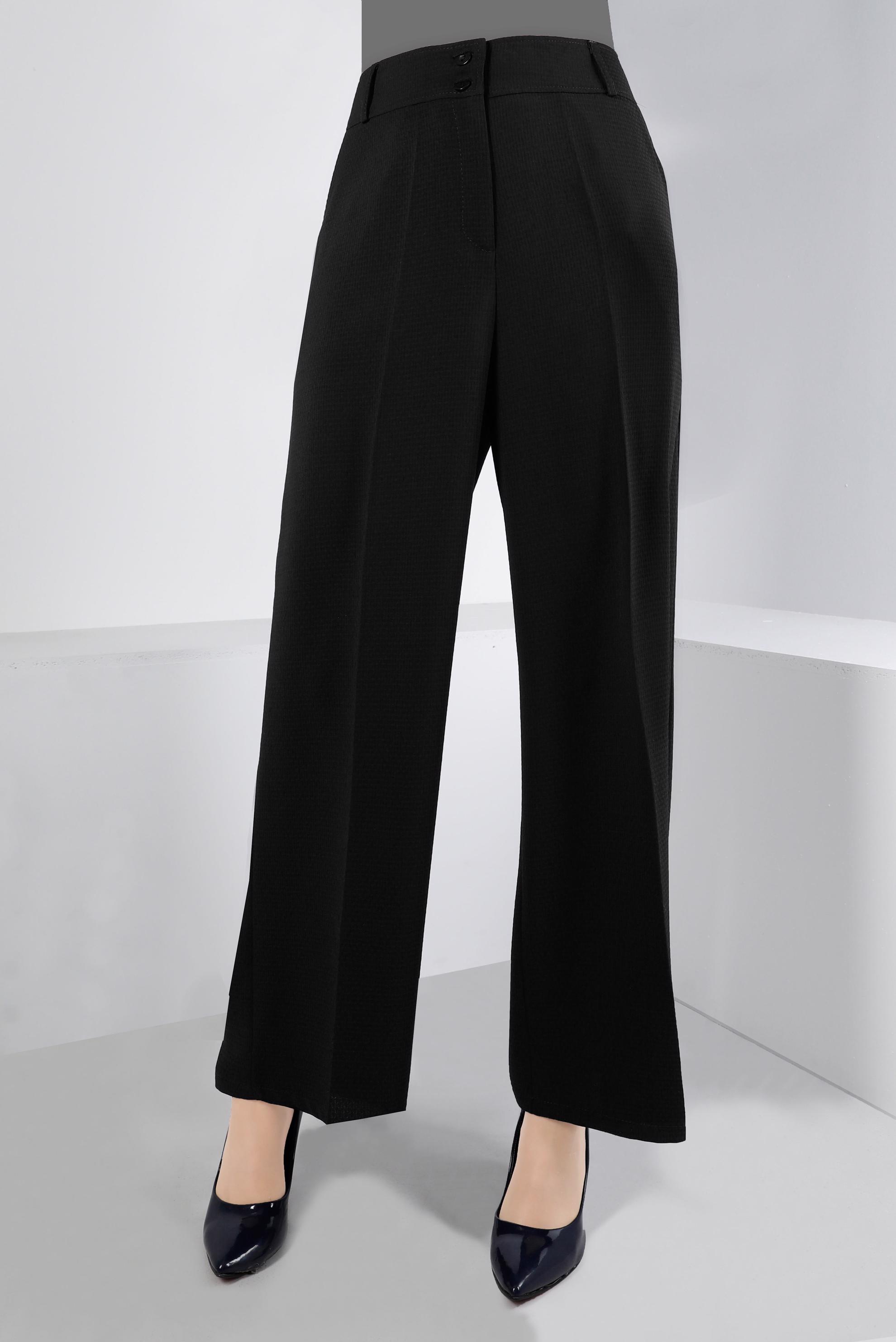 Tesettür giyim SİYAH GENİŞ PAÇA PANTOLON 70191