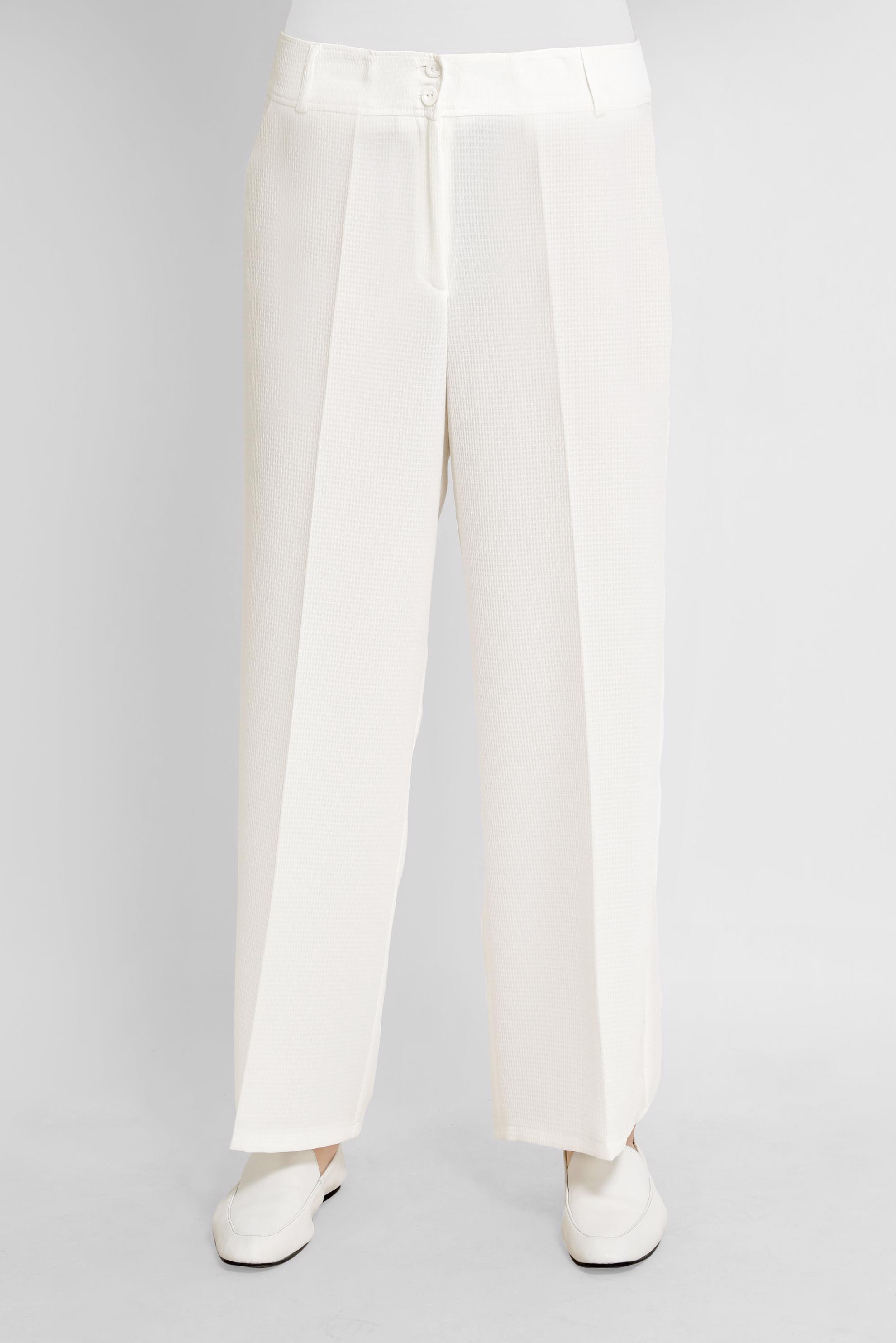 Tesettür giyim BEYAZ GENİŞ PAÇA PANTOLON 70191