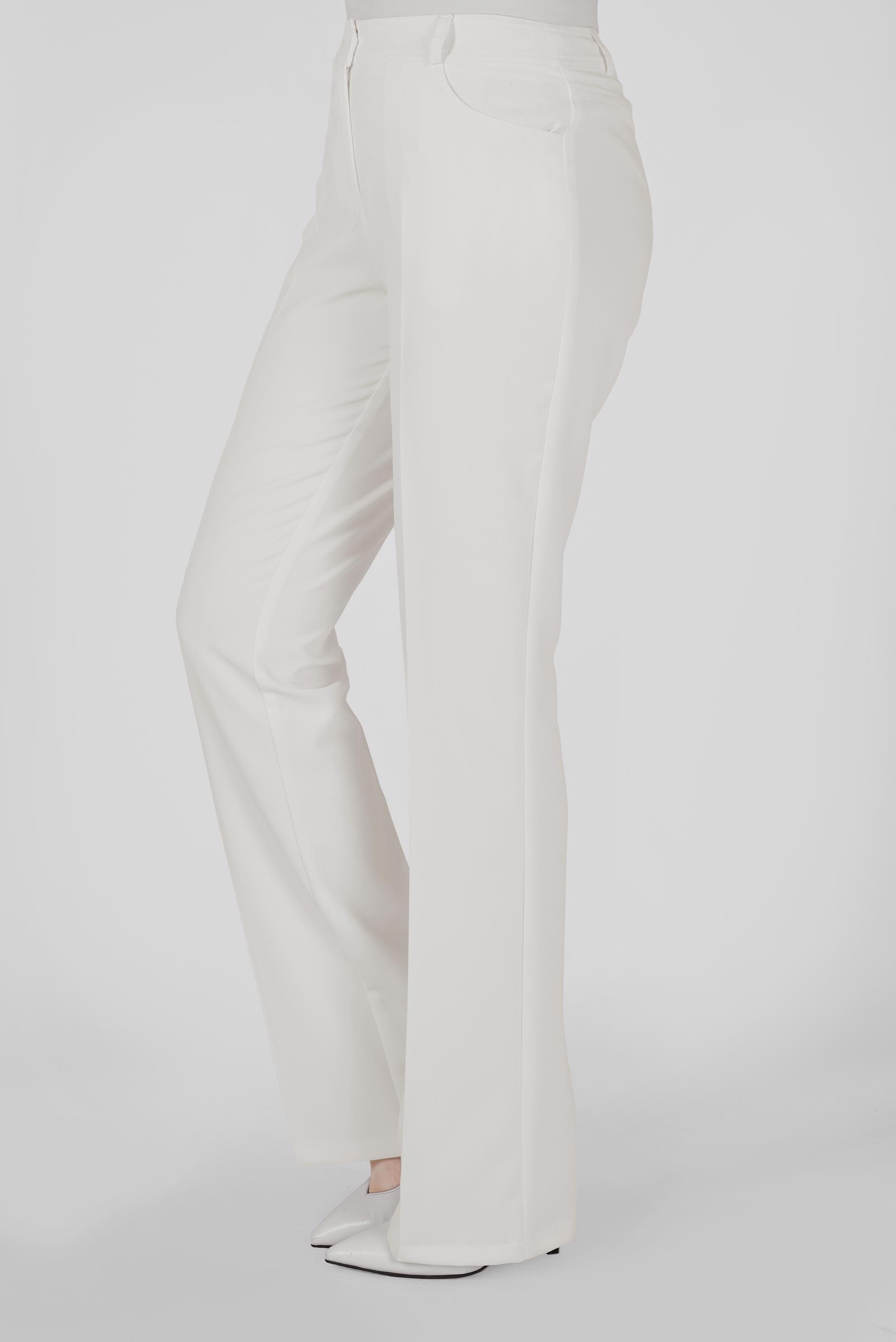 Tesettür giyim BEYAZ ARA BEL DÜĞMELİ PANTOLON 70192 