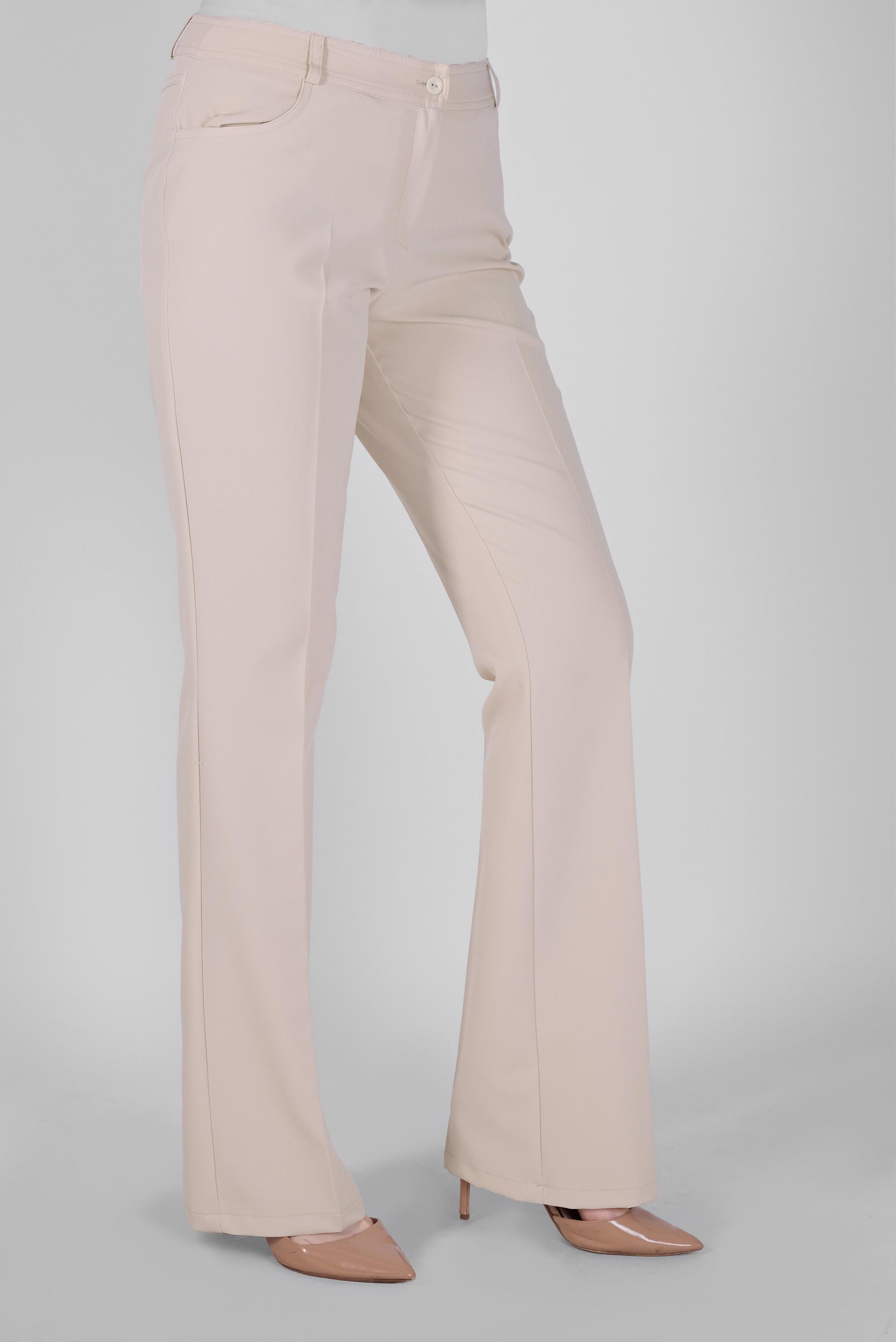 Tesettür giyim BEJ ARA BEL DÜĞMELİ PANTOLON 70192 