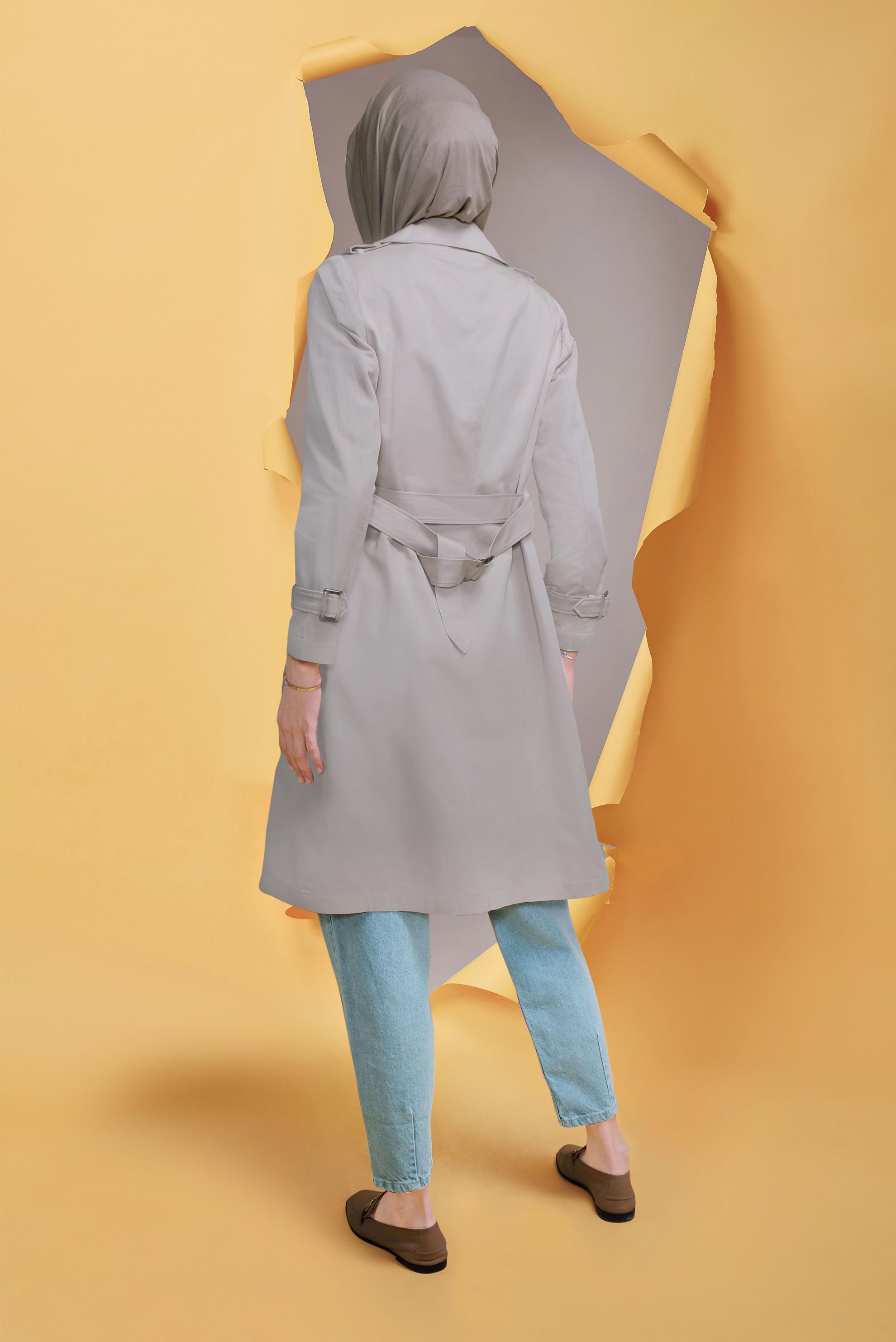 Tesettür giyim MAVİ YÜKSEK BEL DENİM PANTOLON 70218