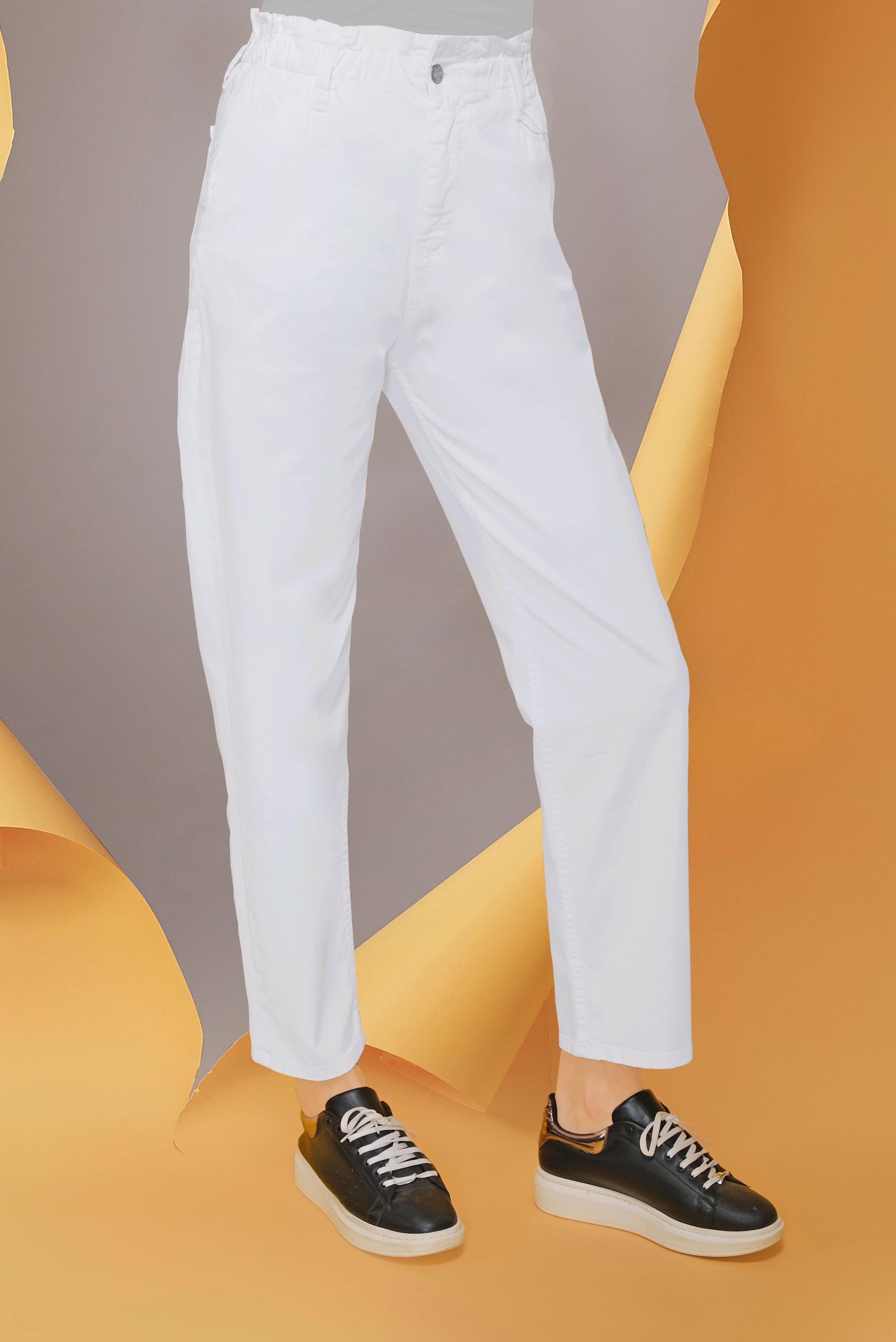 Tesettür giyim BEYAZ BELİ LASTİKLİ PANTOLON 70220