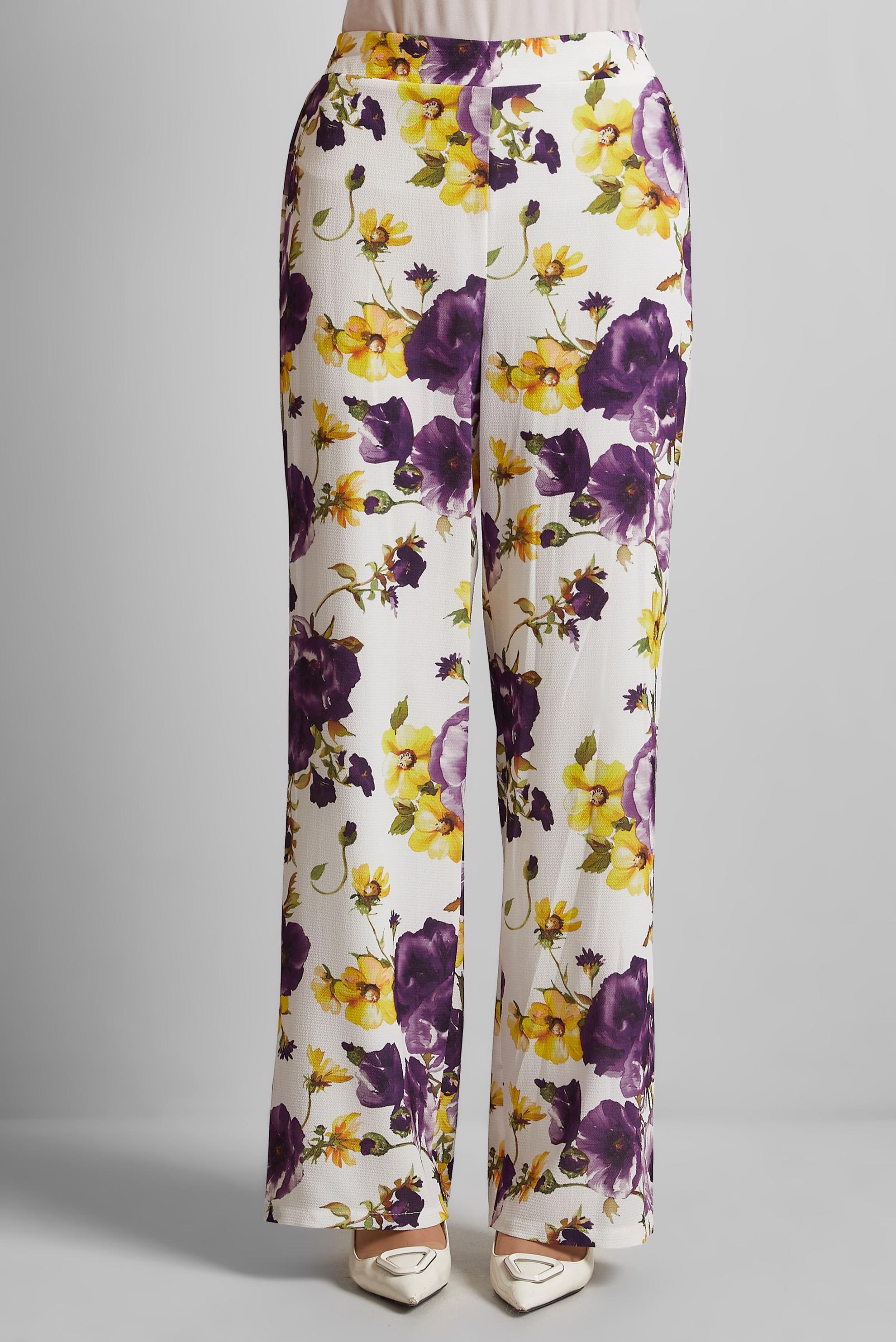 Tesettür giyim MOR DESENLİ PANTOLON 70254