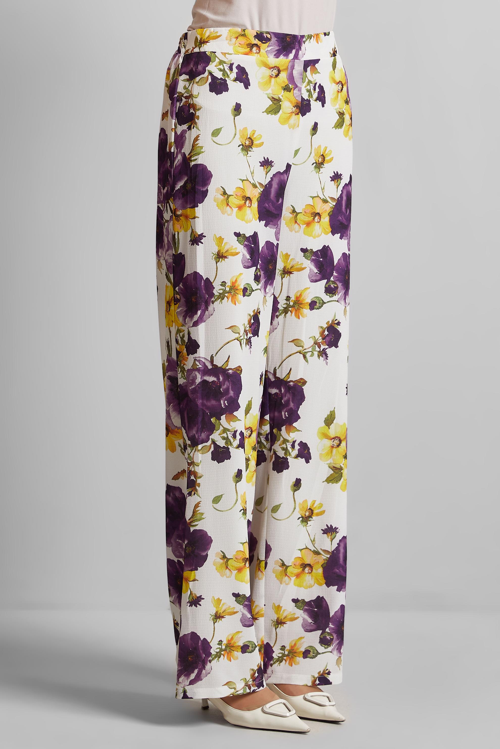 Tesettür giyim MOR DESENLİ PANTOLON 70254