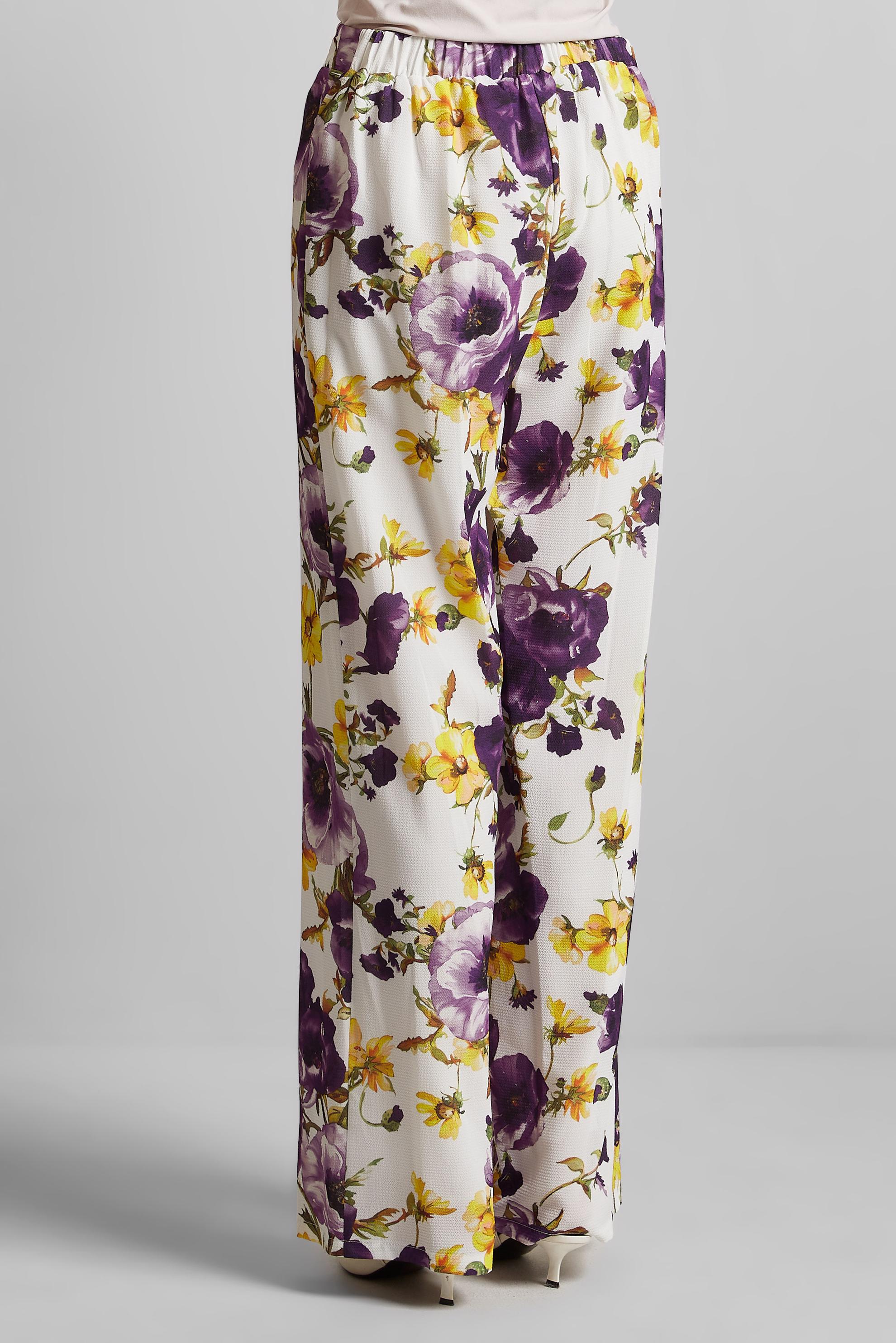 Tesettür giyim MOR DESENLİ PANTOLON 70254