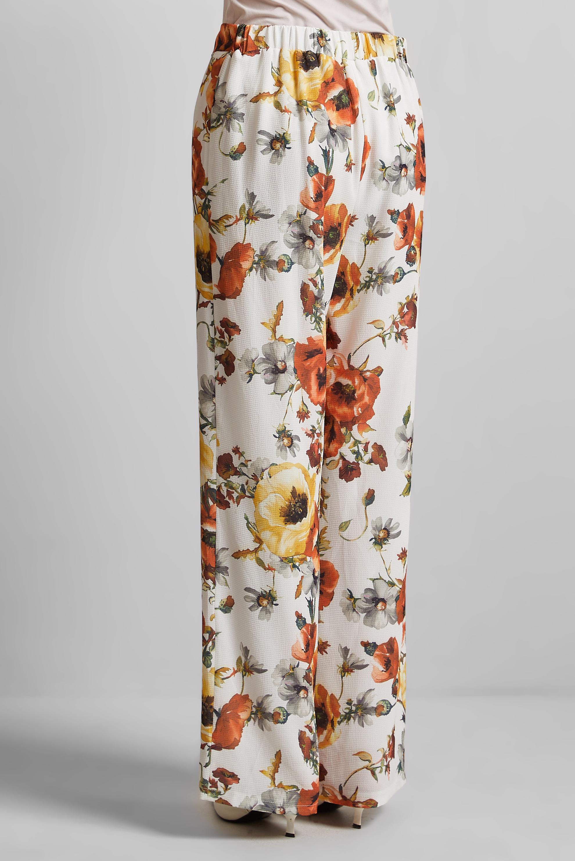 Tesettür giyim TURUNCU DESENLİ PANTOLON 70254