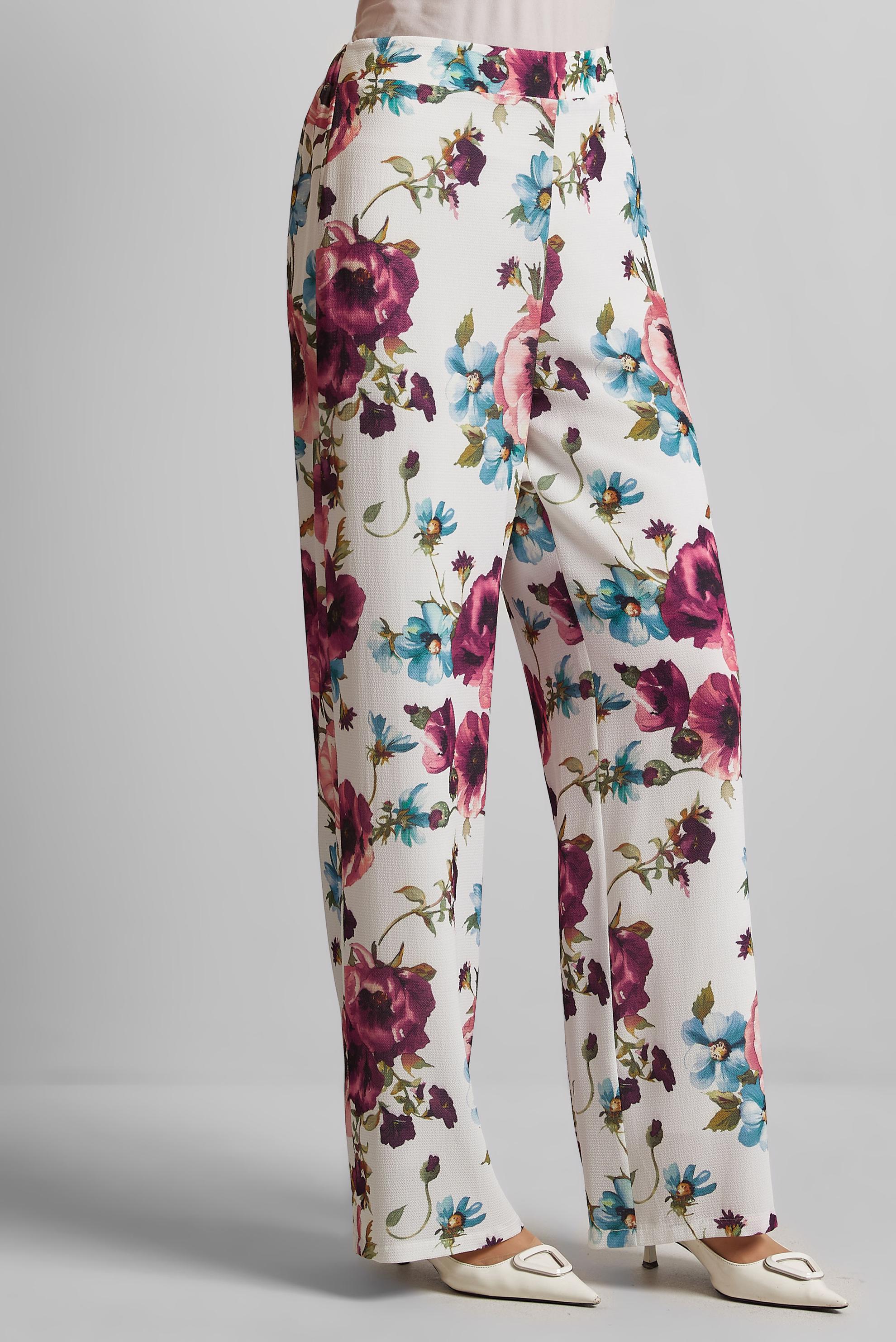 Tesettür giyim MÜRDÜM DESENLİ PANTOLON 70254