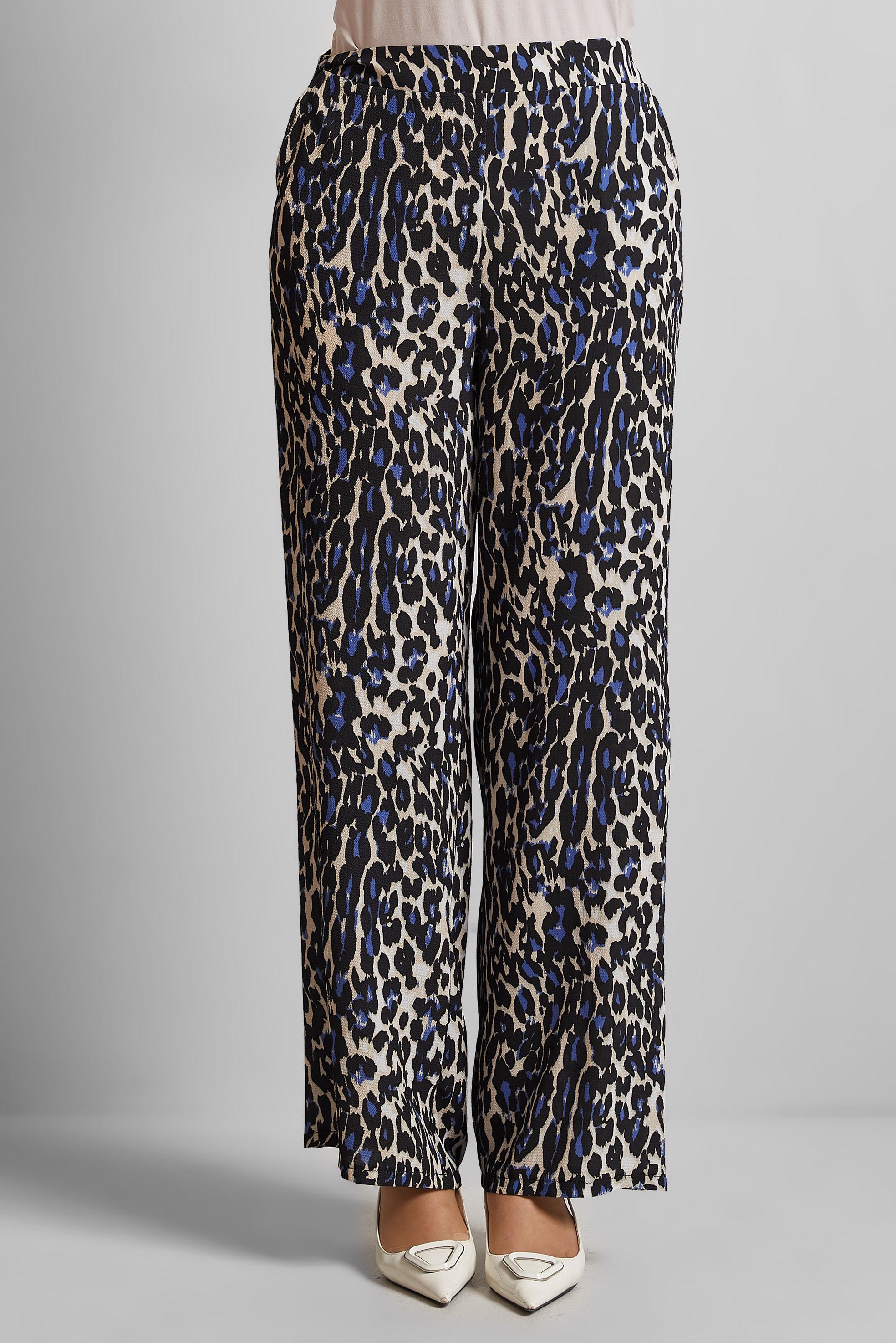 Tesettür giyim LACİVERT LEOPAR DESENLİ PANTOLON 70259