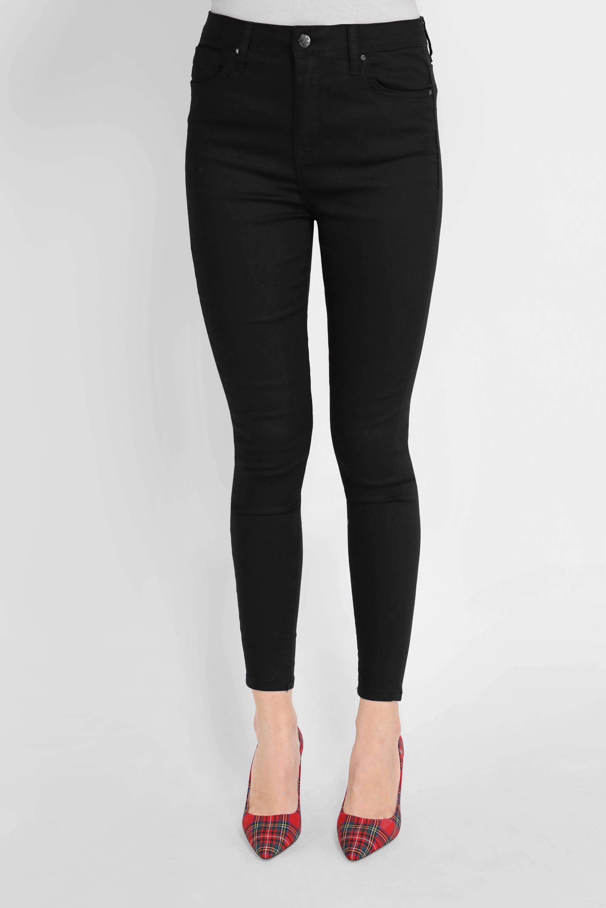 Tesettür giyim SİYAH YÜKSEK BEL CEP DETAYLI PANTOLON 70206-1