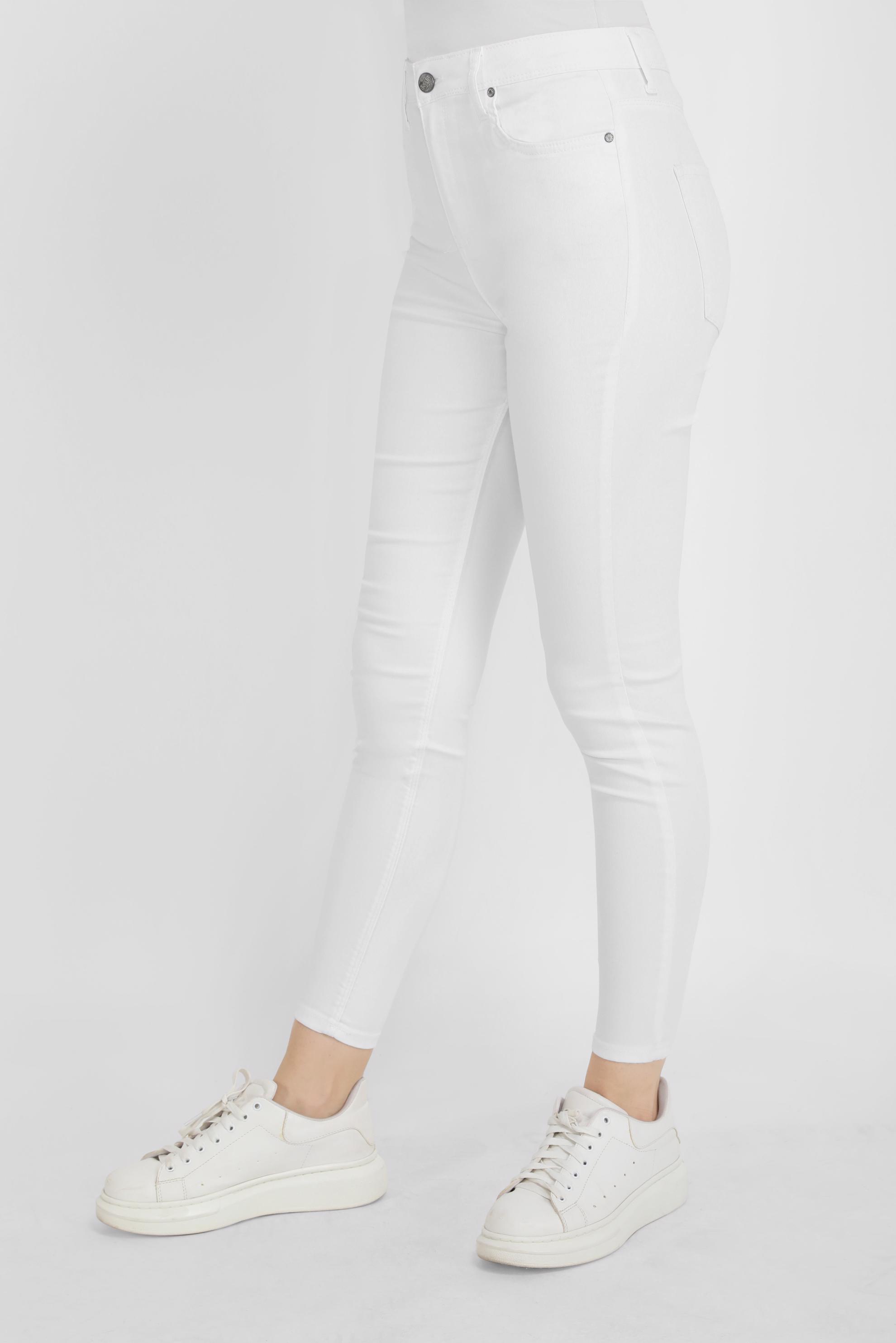 Tesettür giyim BEYAZ YÜKSEK BEL CEP DETAYLI PANTOLON 70206-1