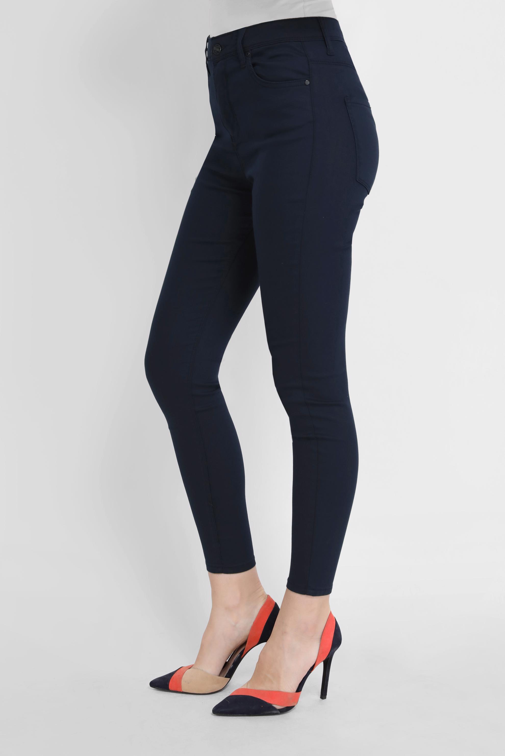 Tesettür giyim LACİVERT YÜKSEK BEL CEP DETAYLI PANTOLON 70206-1