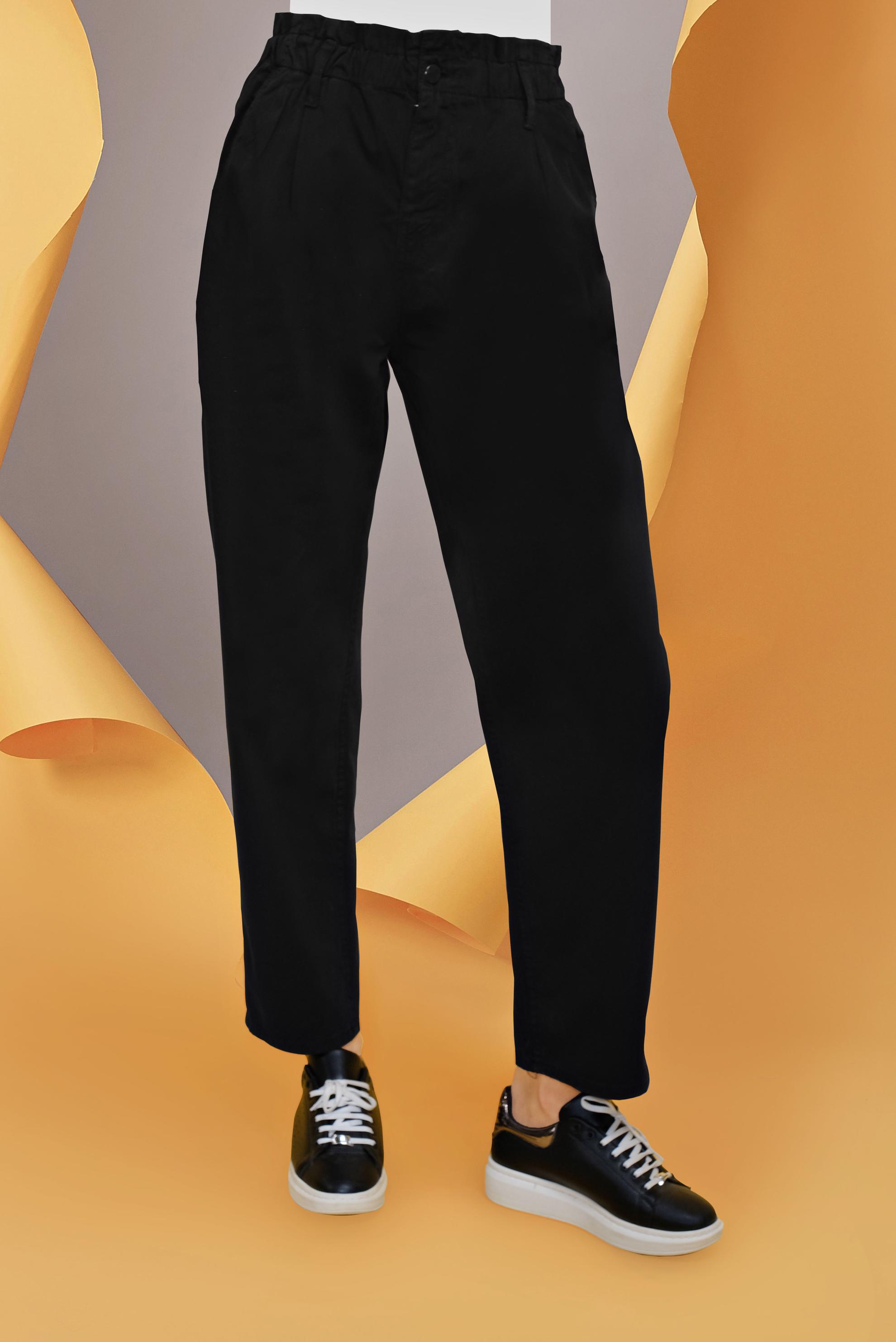 Tesettür giyim SİYAH YÜKSEK BEL DENİM PANTOLON 70220-1 