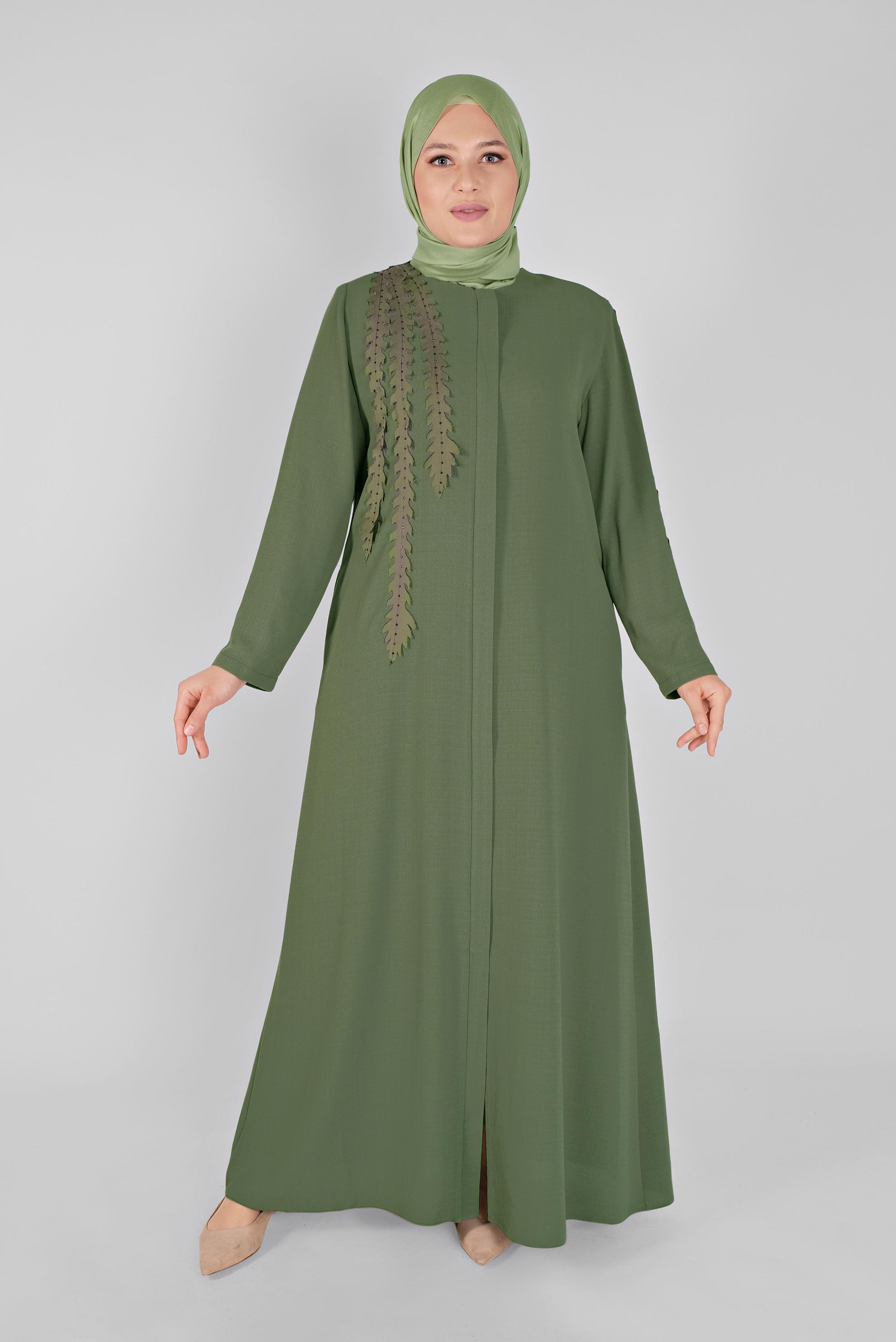 Hijab clothing KHAKI TOPCOAT 10373 