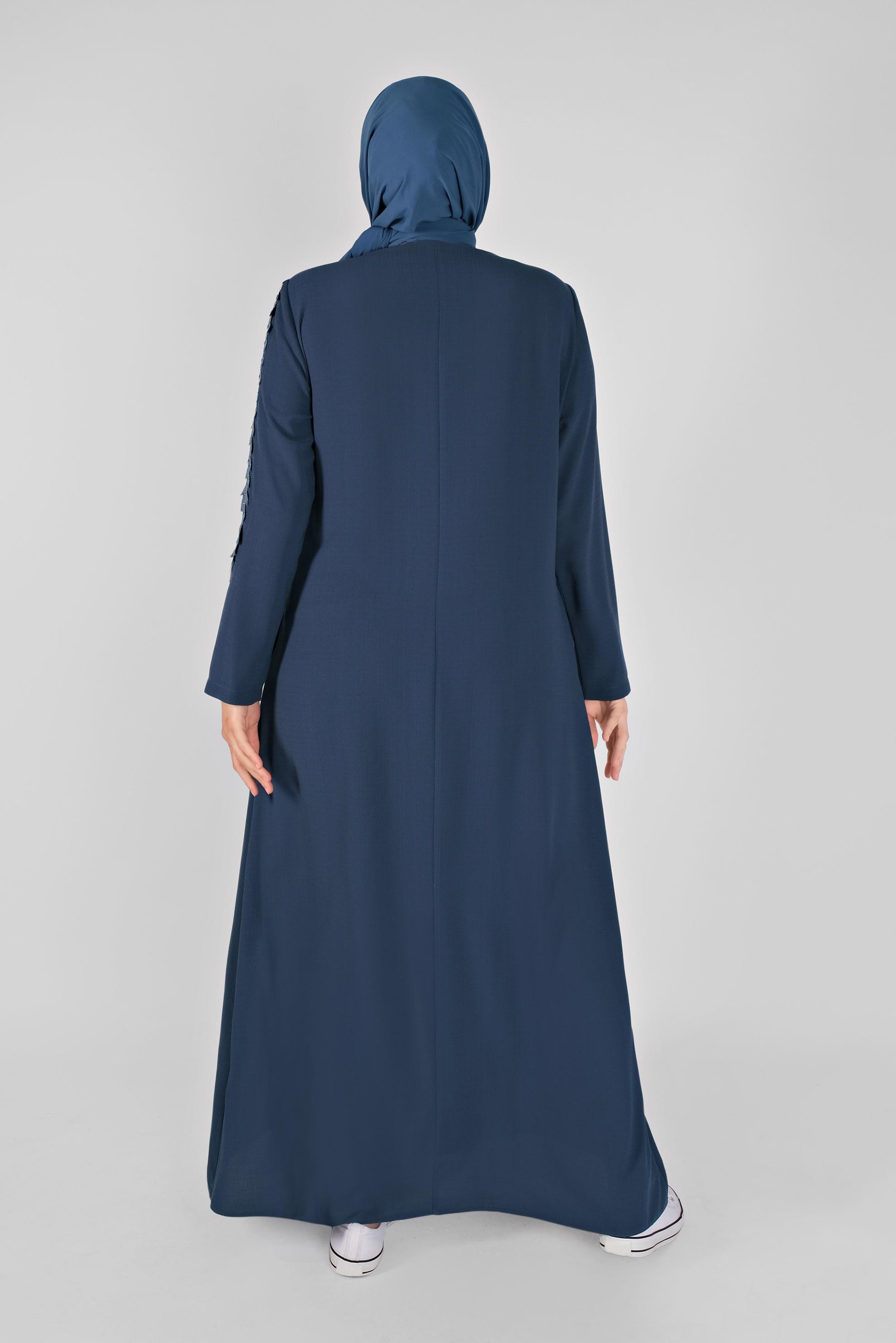 Hijab clothing NAVY BLUE TOPCOAT 10373 