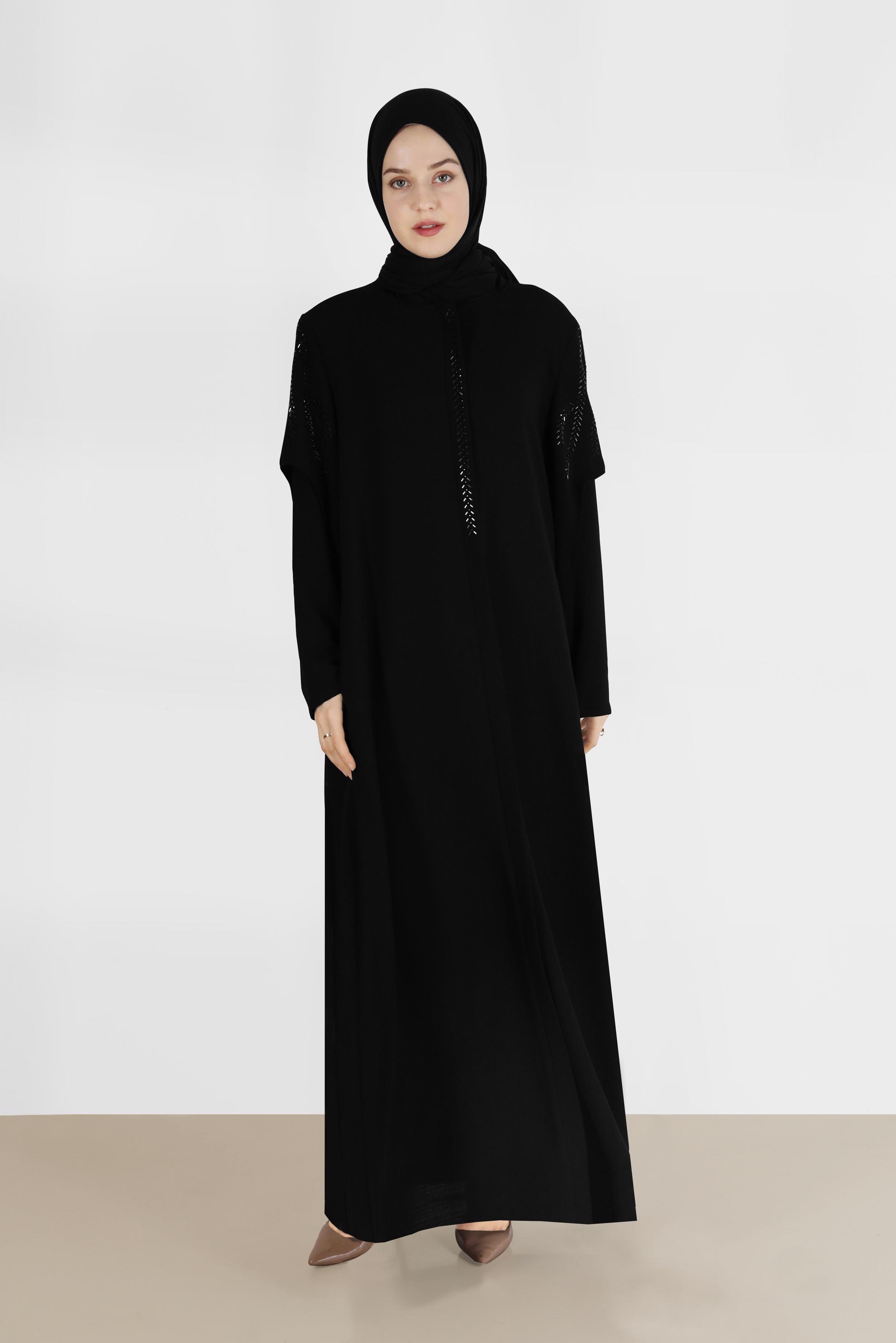 Tesettür giyim SİYAH 10374 NEW SANDRA PARDESÜ 42/48