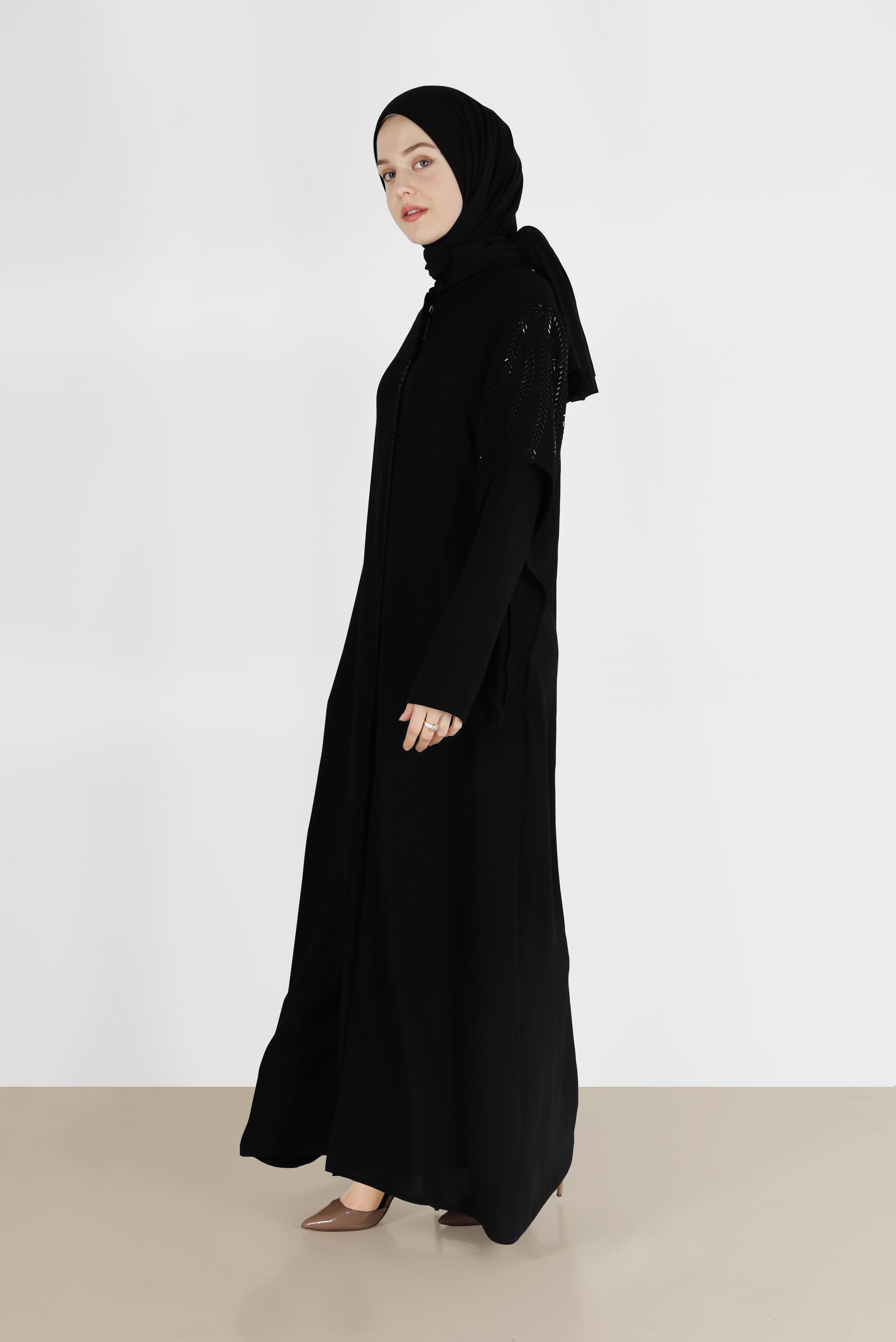 Tesettür giyim SİYAH 10374 NEW SANDRA PARDESÜ 42/48