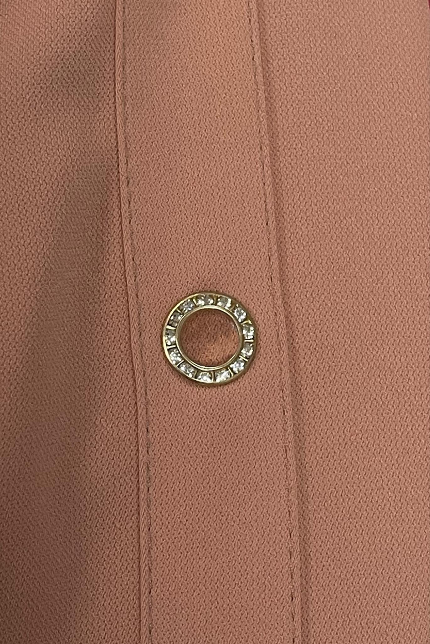 Tesettür giyim KAHVE KUŞGÖZÜ DETAYLI PARDESÜ 10382