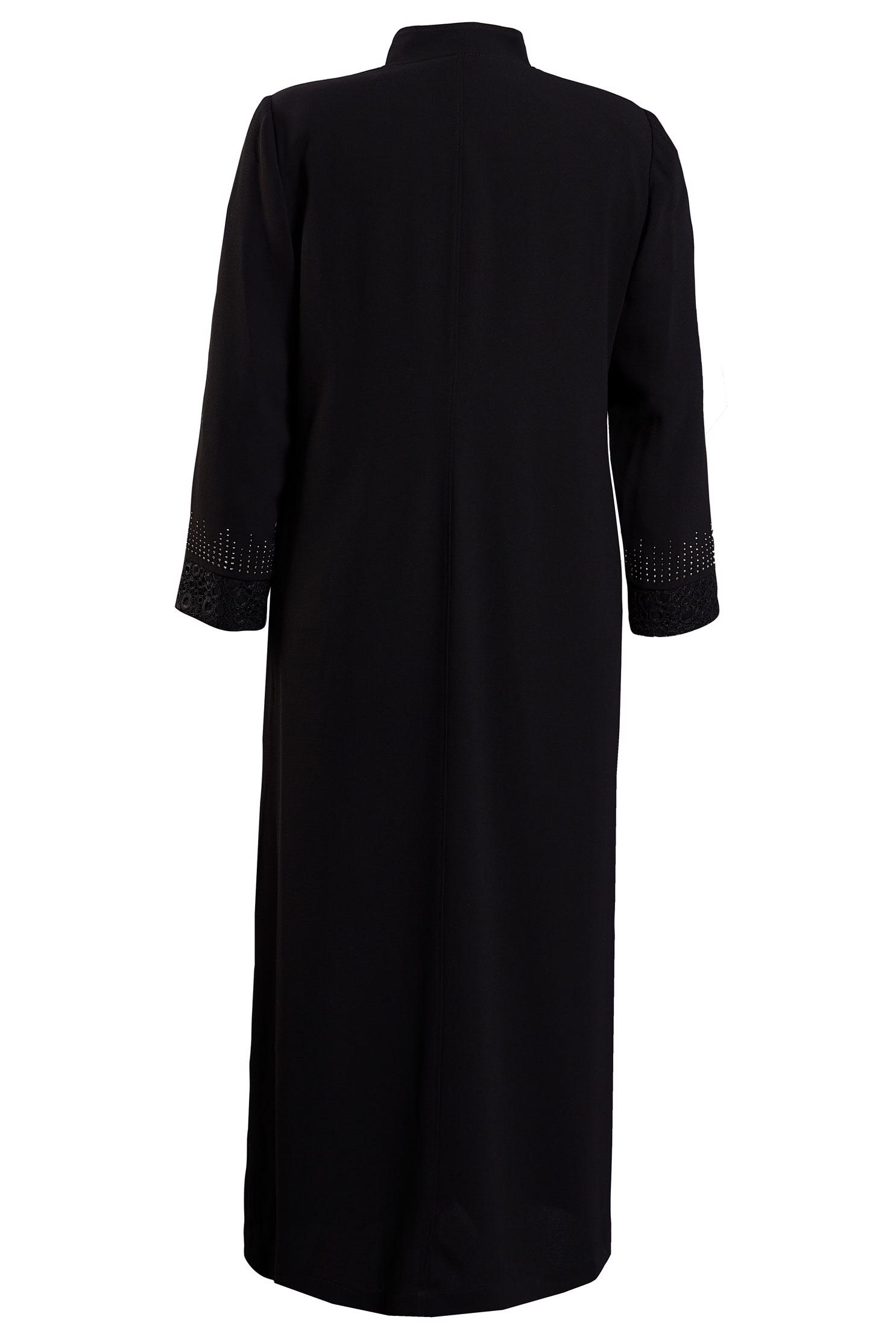 Tesettür giyim SİYAH BÜYÜK BEDEN TAŞLI PARDESÜ 10383