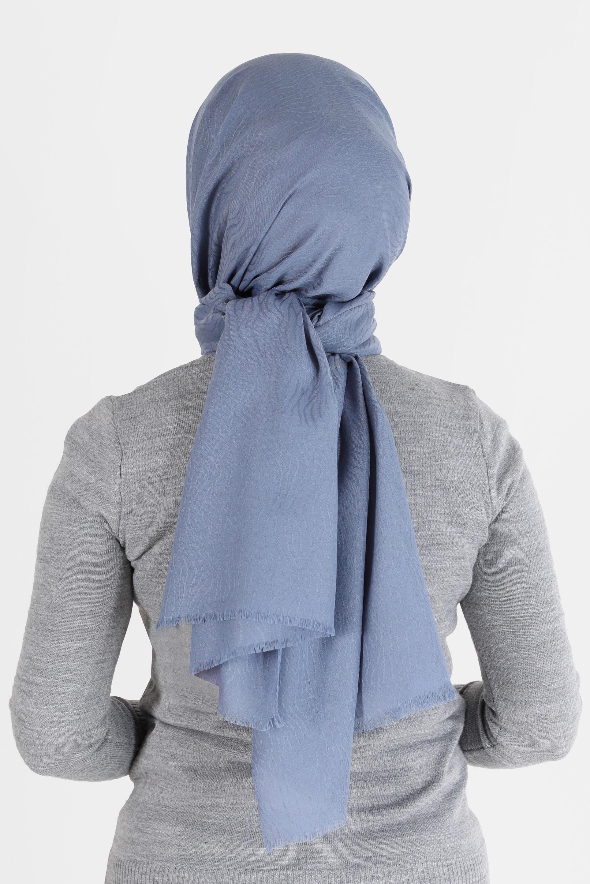 Hijab clothing BLUE ALVİNA SHAWL 8062 