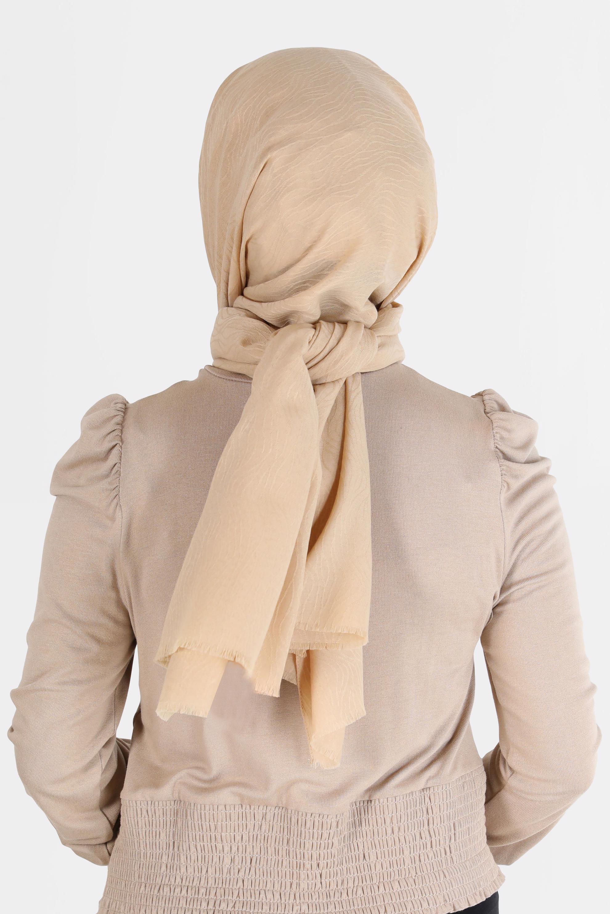 Tesettür giyim ALTIN 8062 ALVİNA AĞAÇ KABUĞU ŞAL (PRM)