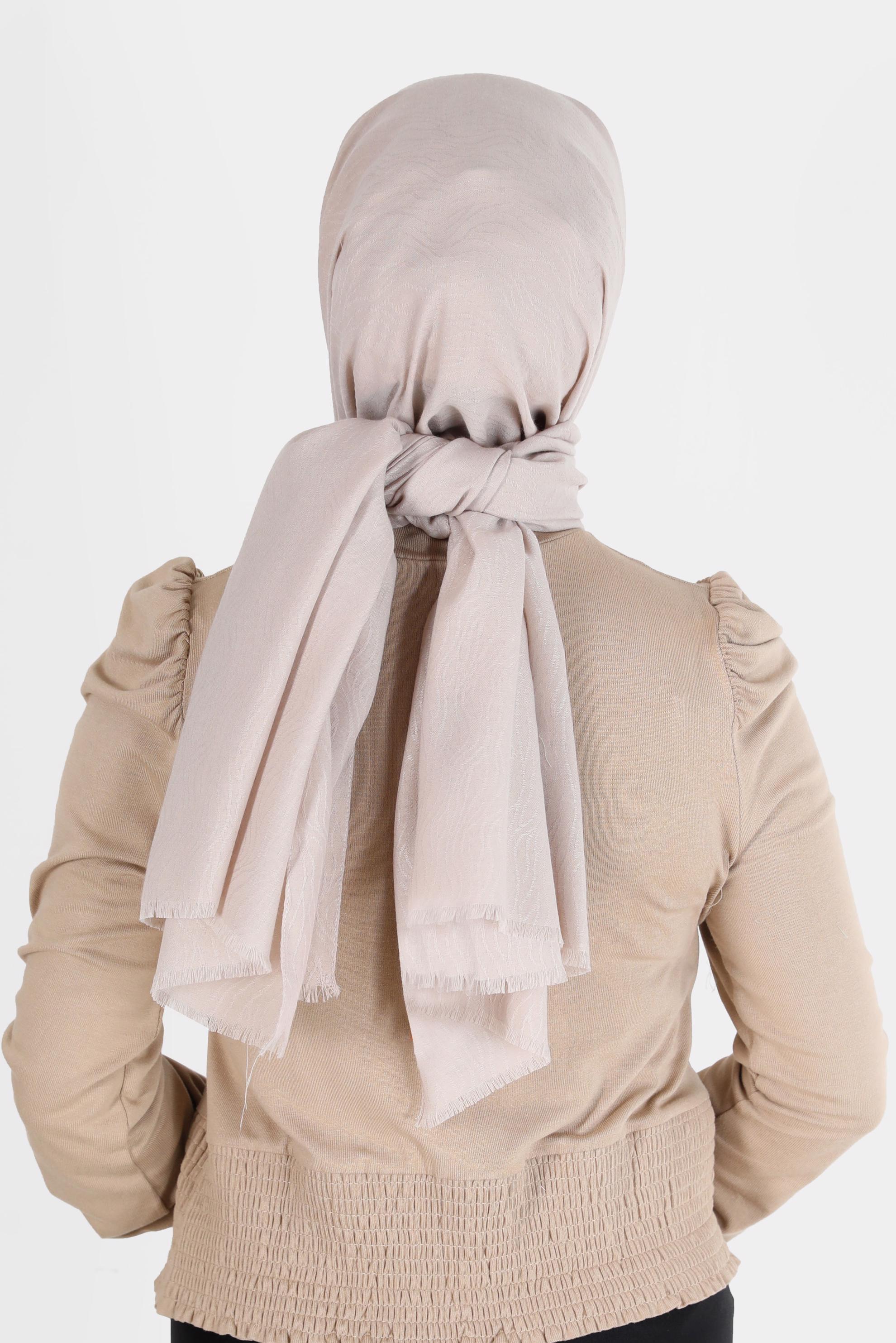 Tesettür giyim VİZON 8062 ALVİNA AĞAÇ KABUĞU ŞAL (PRM)