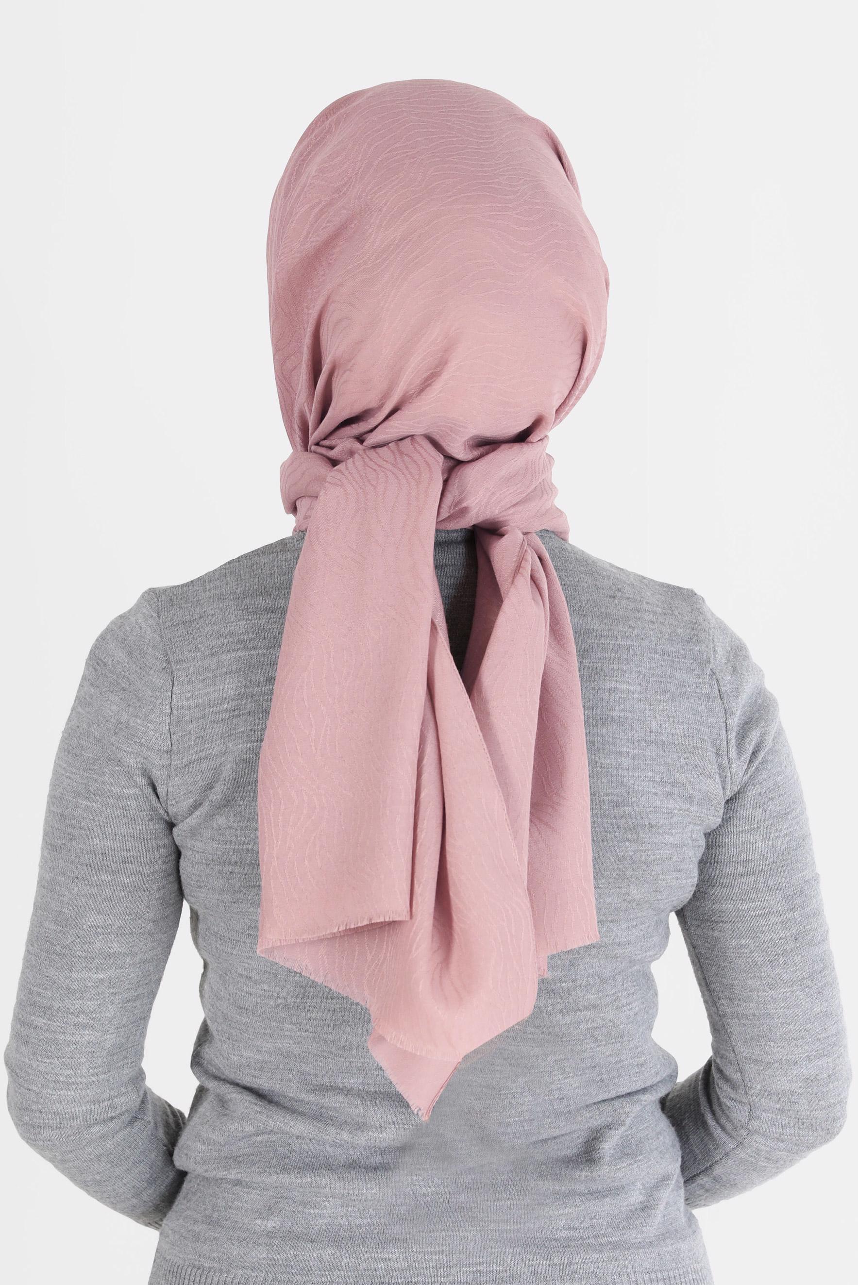 Tesettür giyim PUDRA 8062 ALVİNA AĞAÇ KABUĞU ŞAL (PRM)