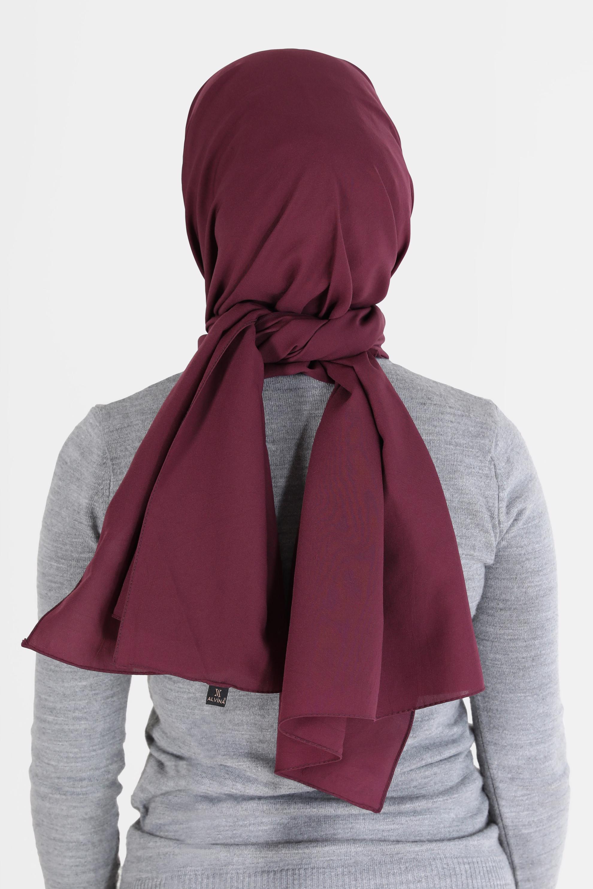 Tesettür giyim MOR ALVİNA İNCE MEDİNE ŞAL 8063 