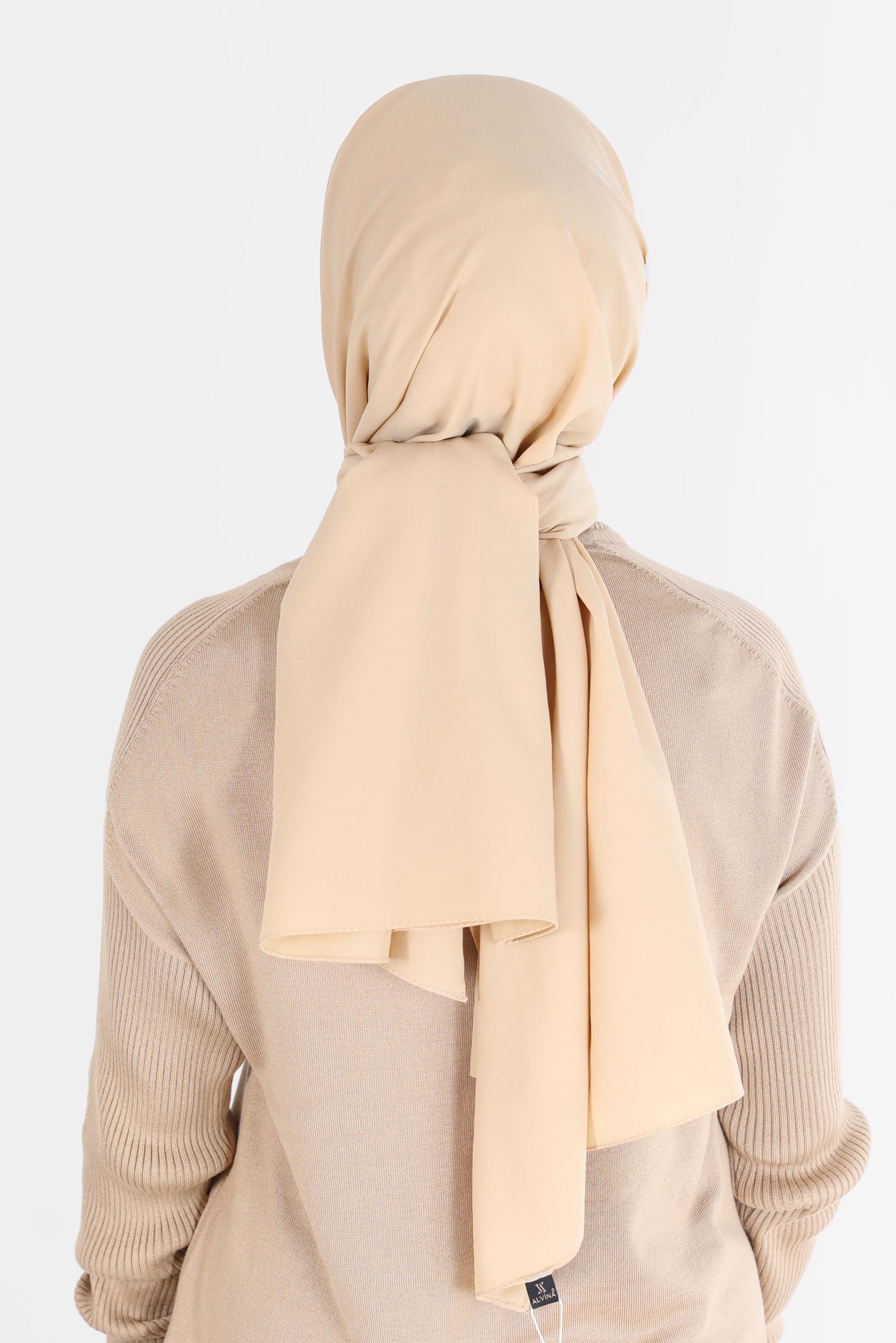 Tesettür giyim ALTIN ALVİNA İNCE MEDİNE ŞAL 8063 