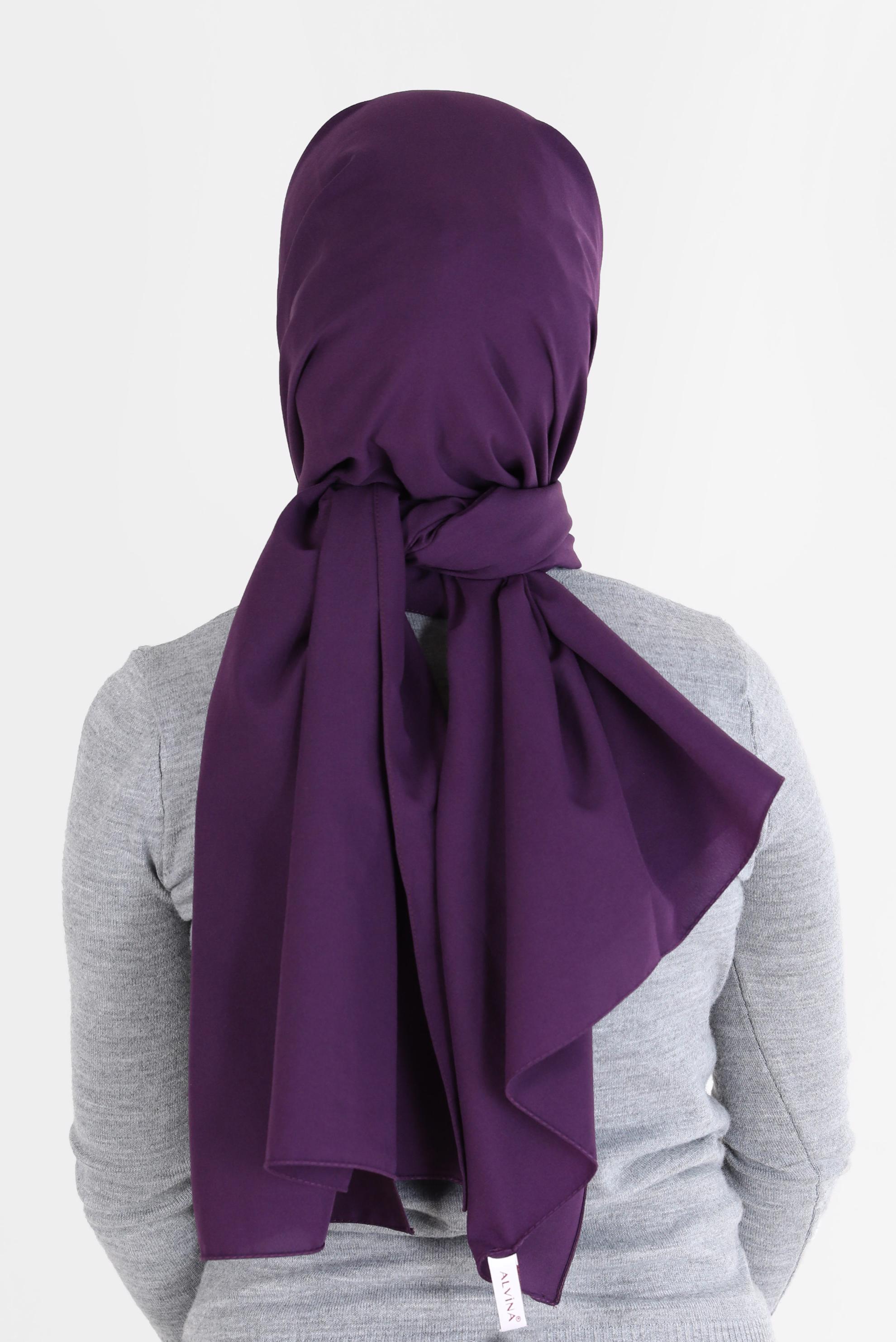 Vêtements hijab PRUNE CHÂLE ALVİNA 8063