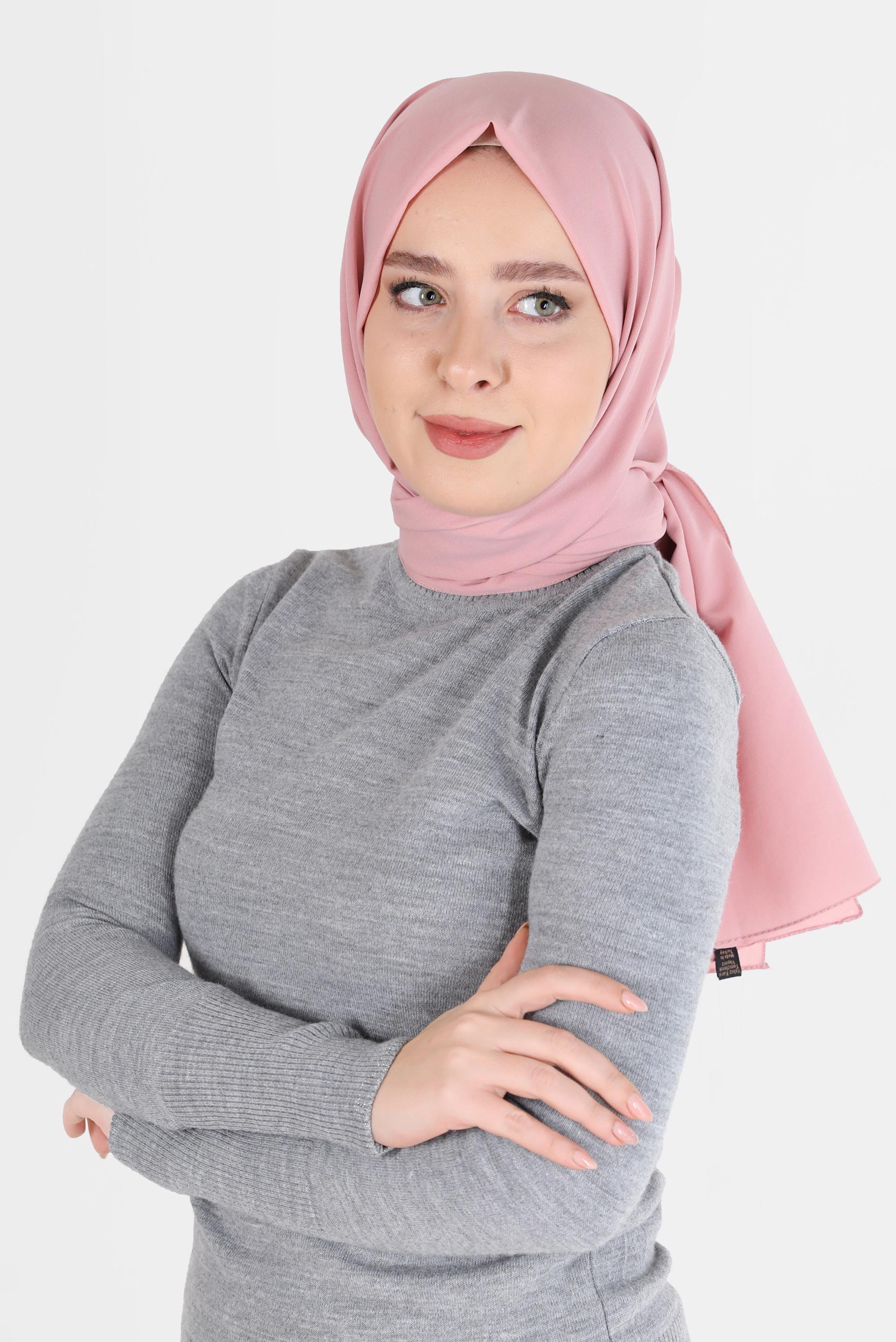 Tesettür giyim PUDRA ALVİNA İNCE MEDİNE ŞAL 8063 