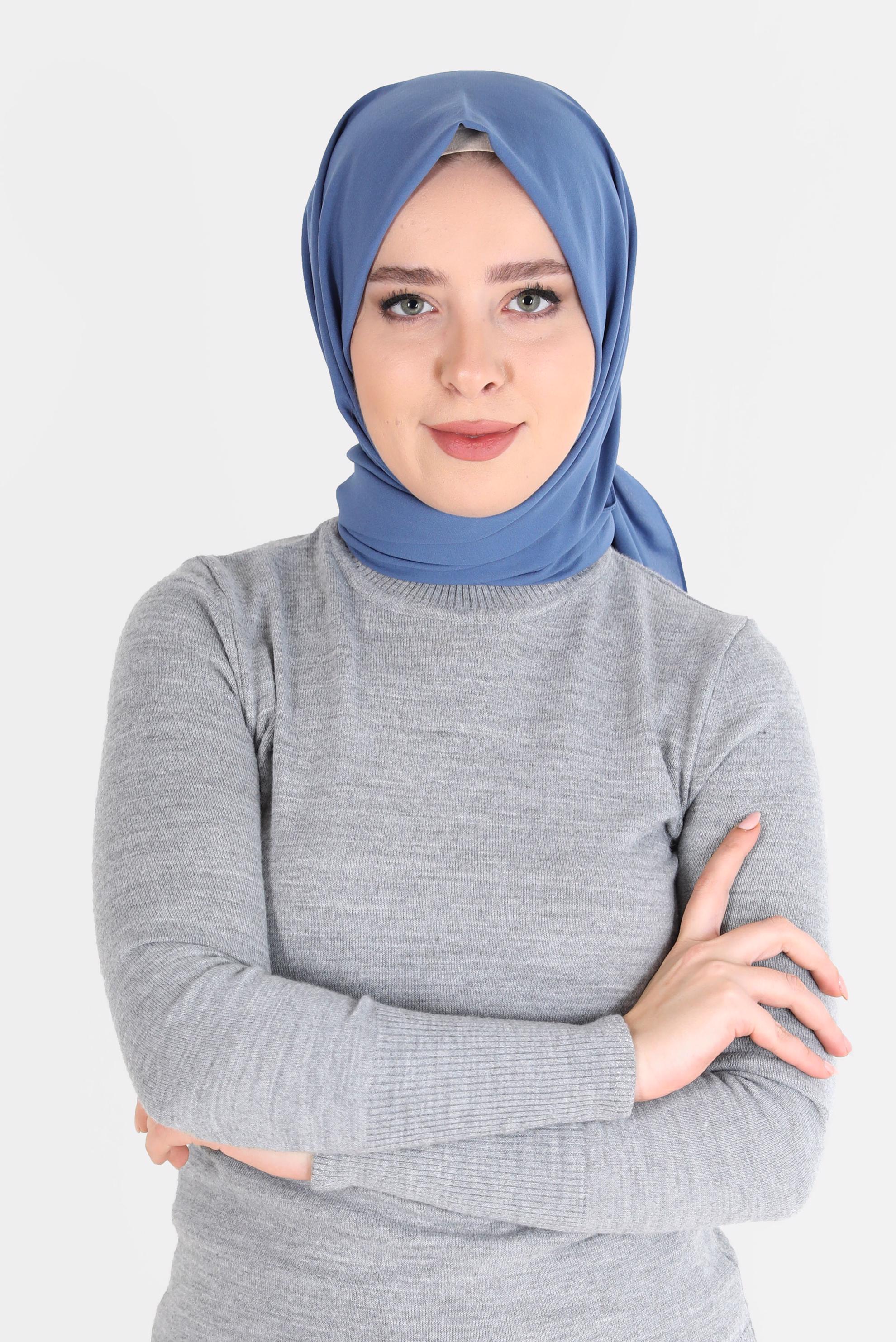 Vêtements hijab BLEU MARINE CHÂLE ALVİNA 8063
