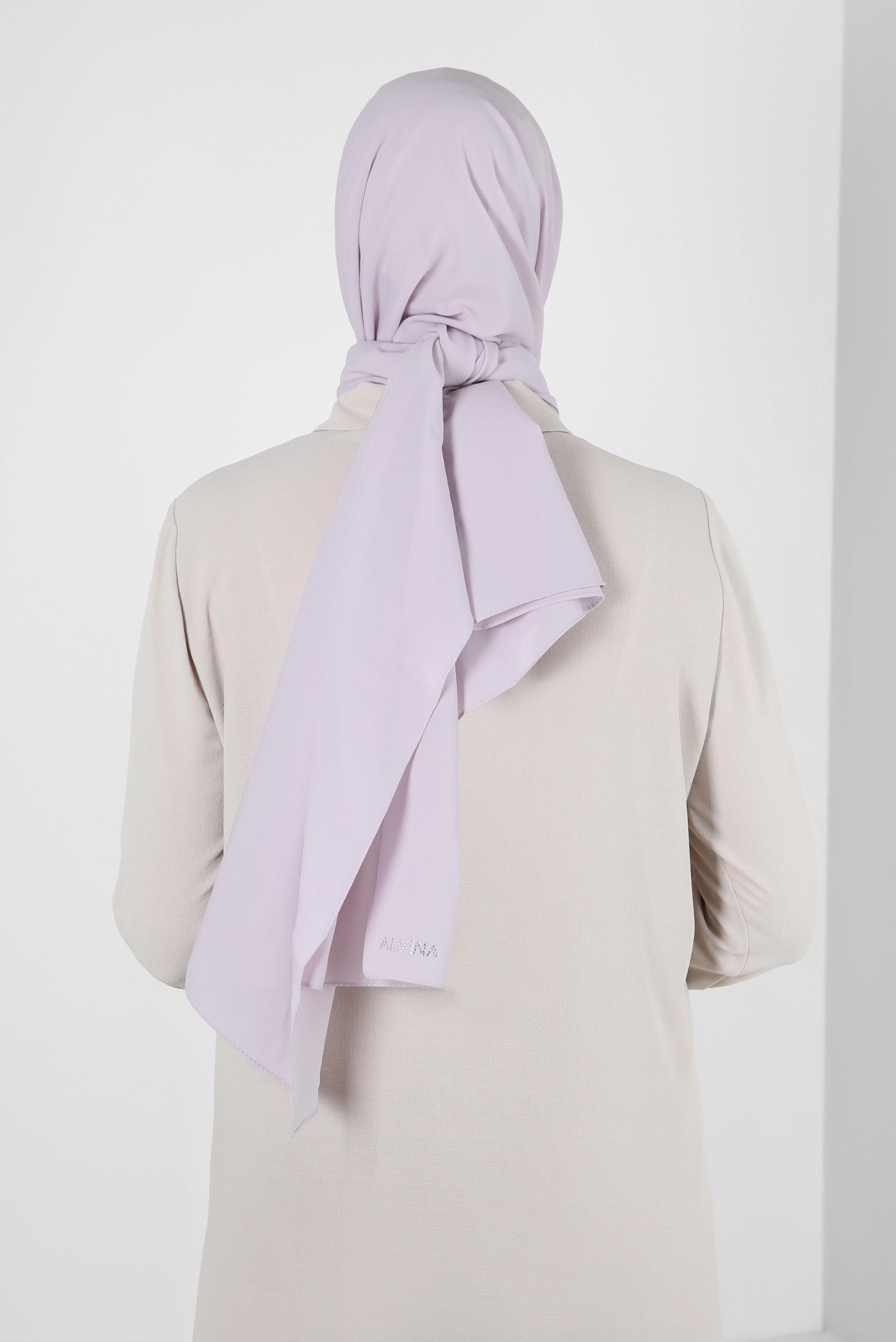 Tesettür giyim MOR ALVİNA İNCE MEDİNE ŞAL 8063 