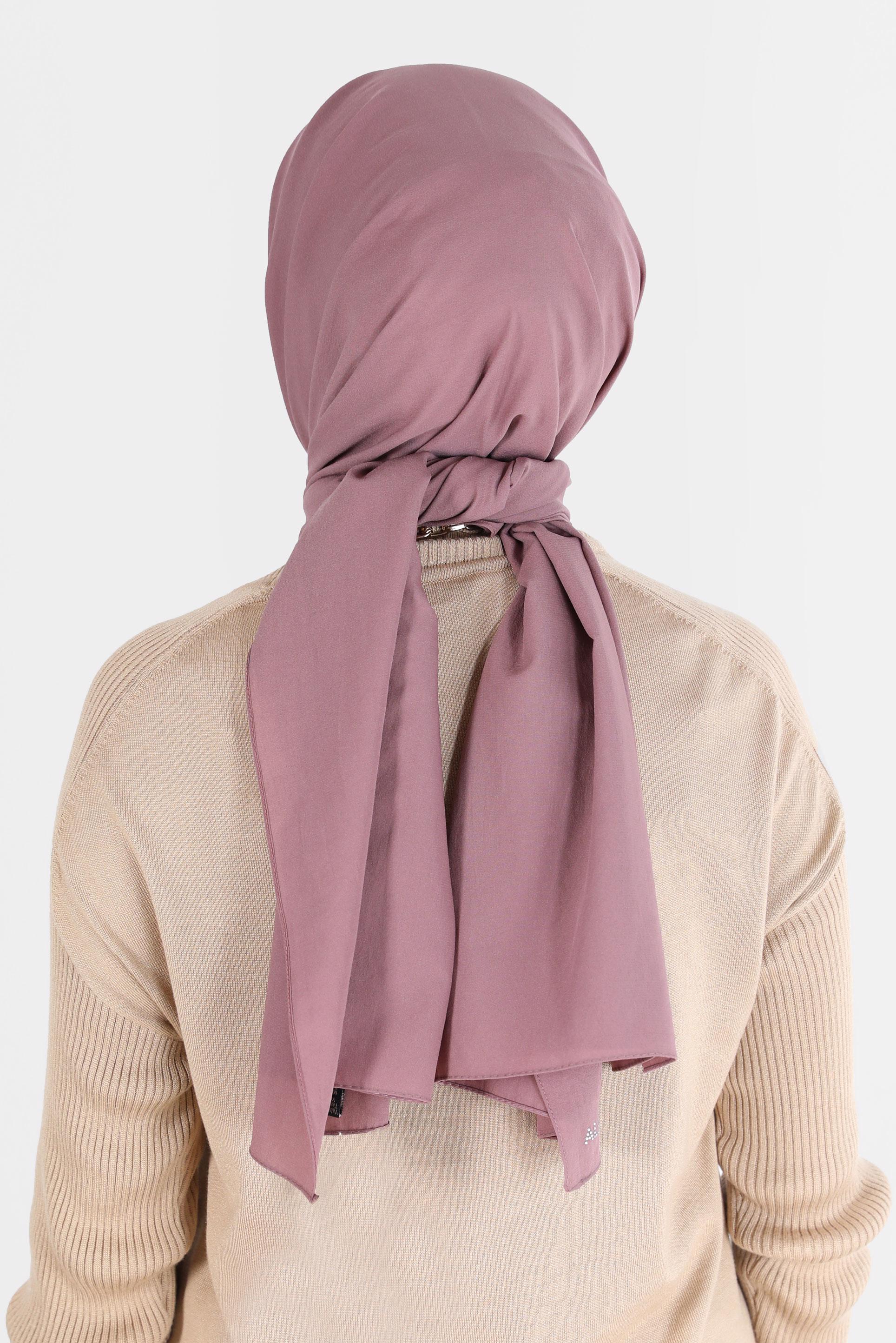 Tesettür giyim PEMBE ALVİNA İNCE MEDİNE ŞAL 8063 
