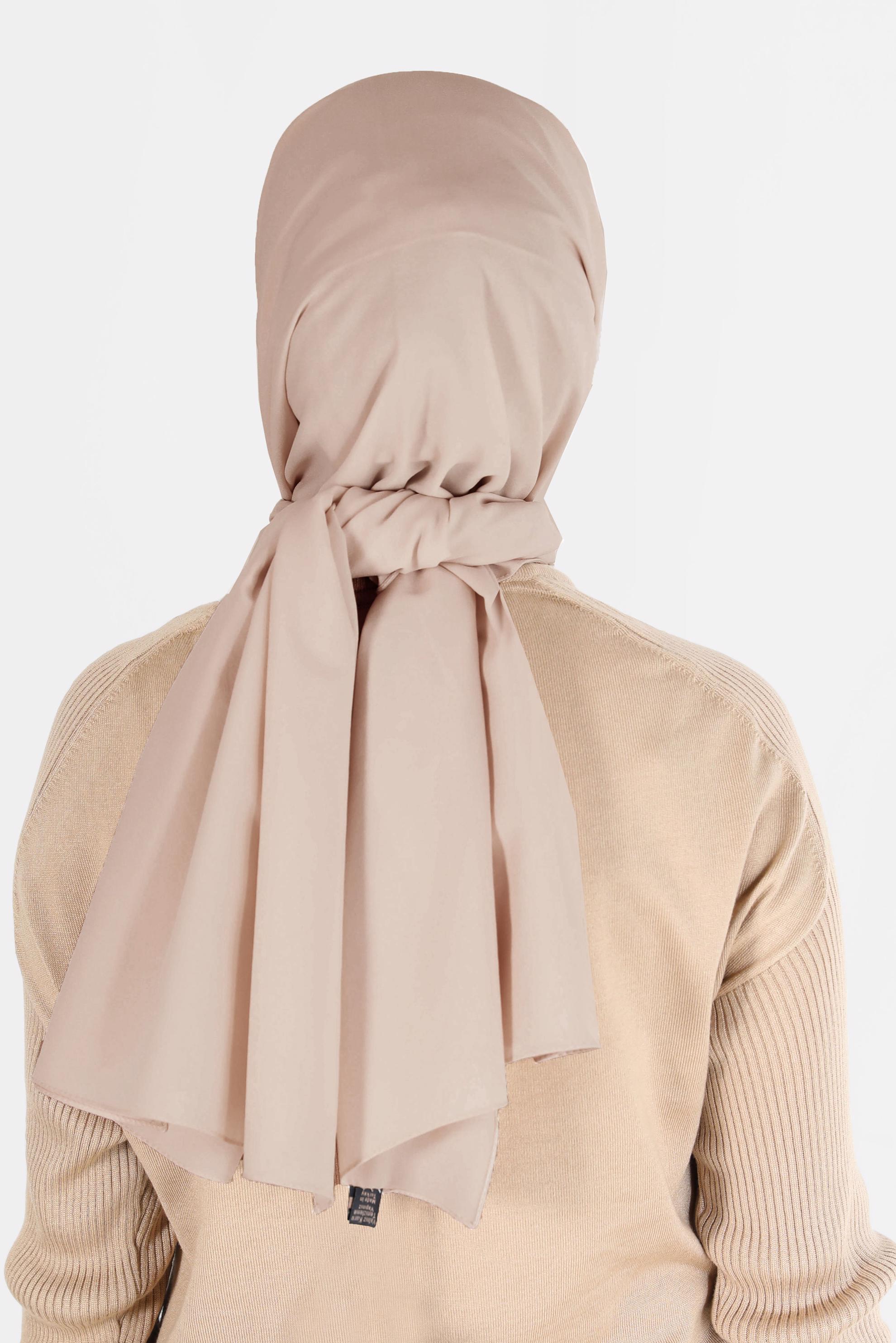 Tesettür giyim VİZON ALVİNA İNCE MEDİNE ŞAL 8063 