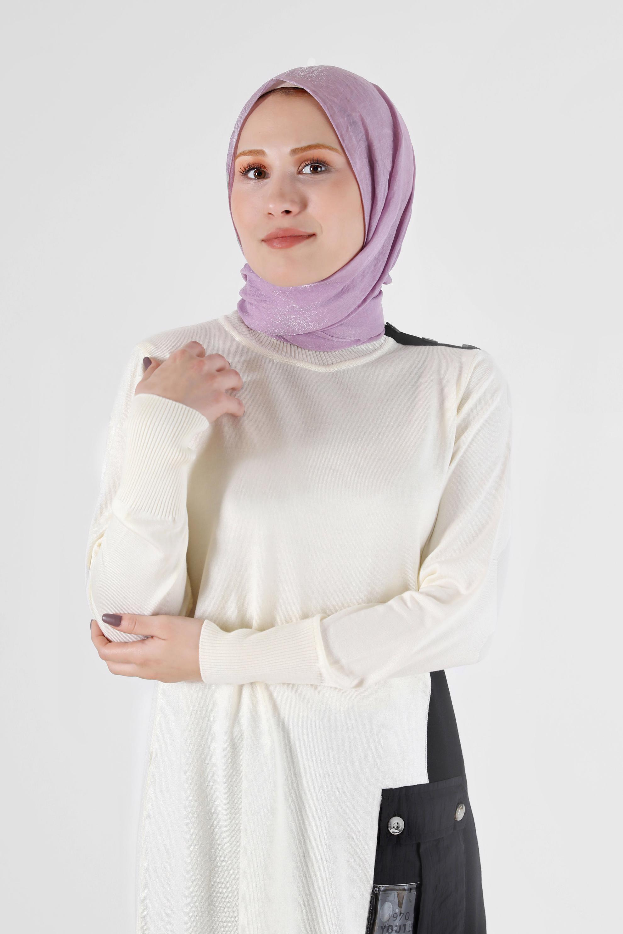 Tesettür giyim MOR ALVİNA ŞAL 8064 