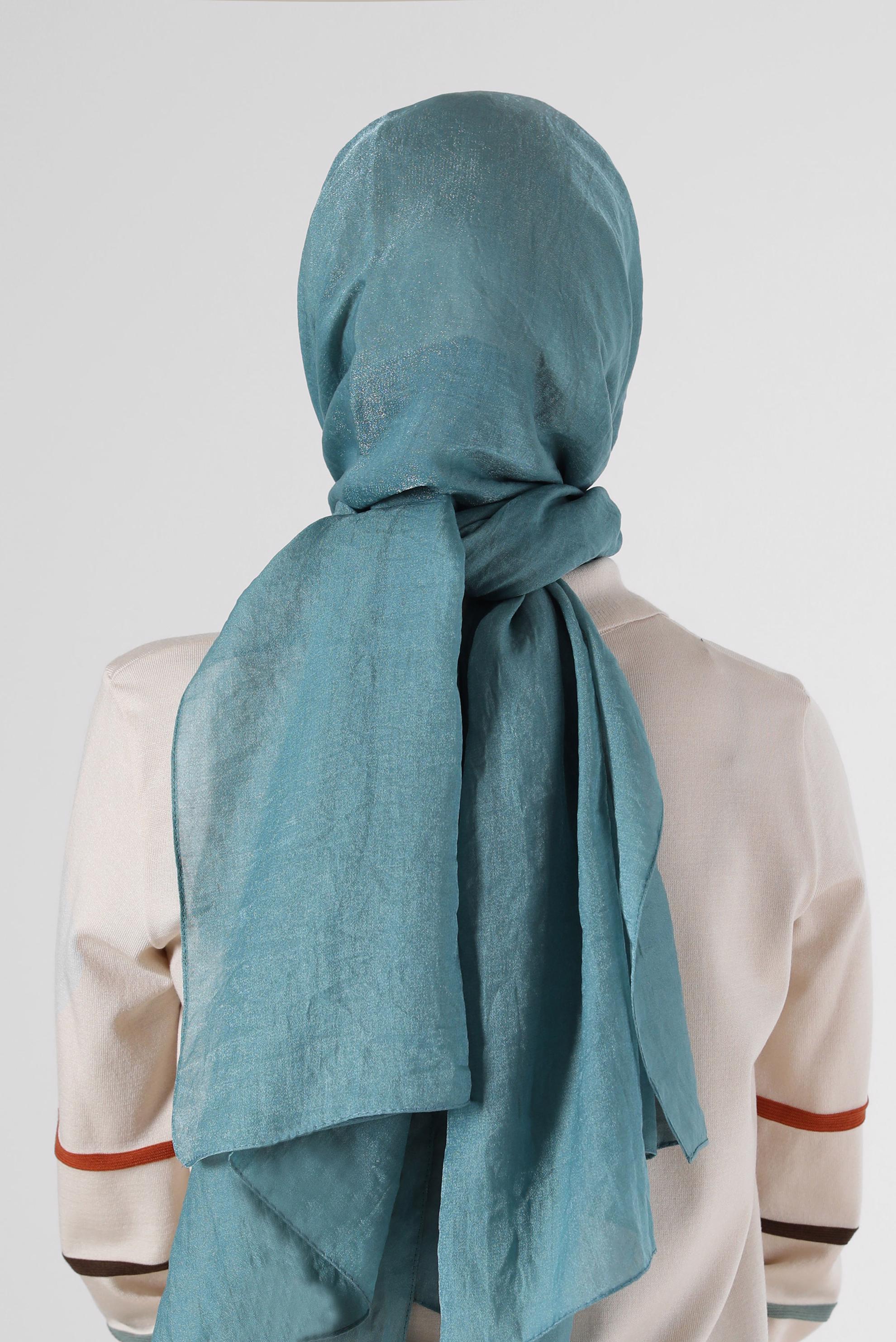 Tesettür giyim MAVİ ALVİNA ŞAL 8064 